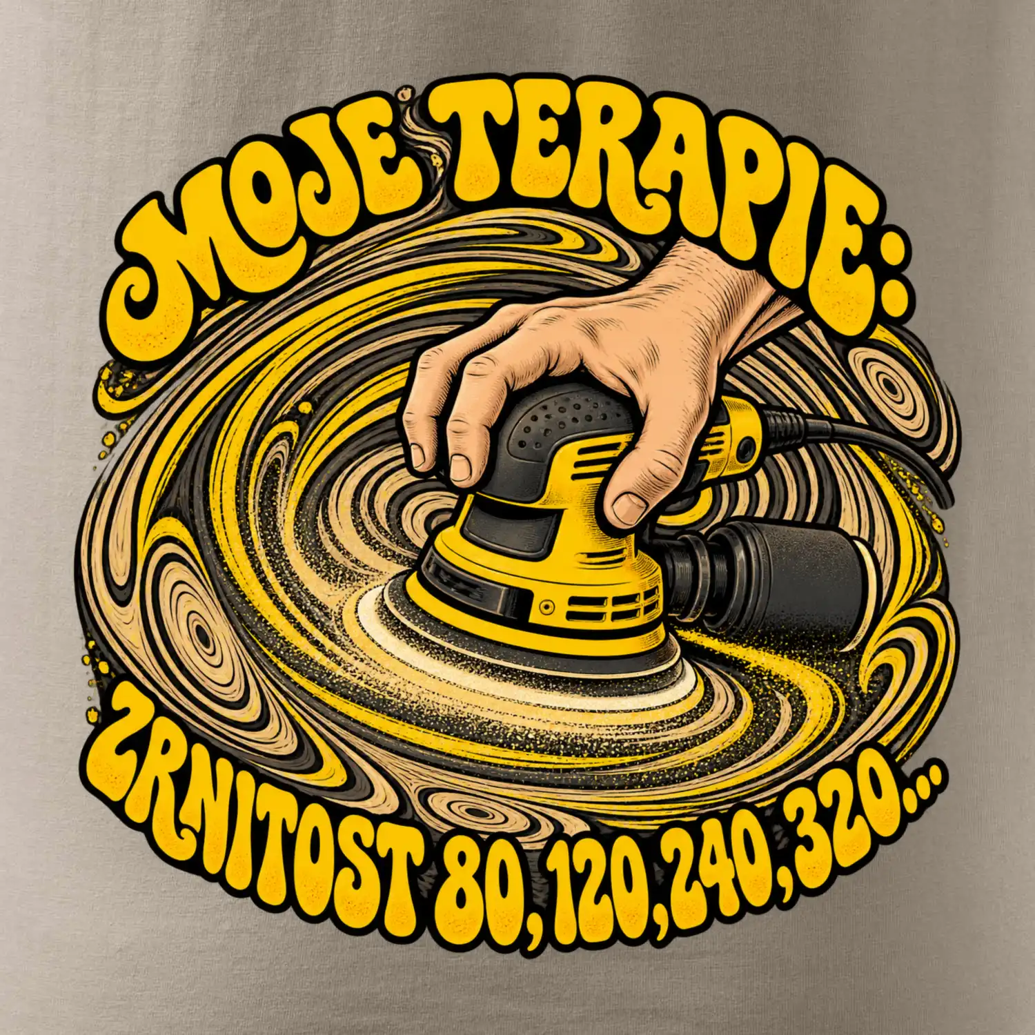 Moje terapie zrnitost 80 120 240 320 - vibrační bruska