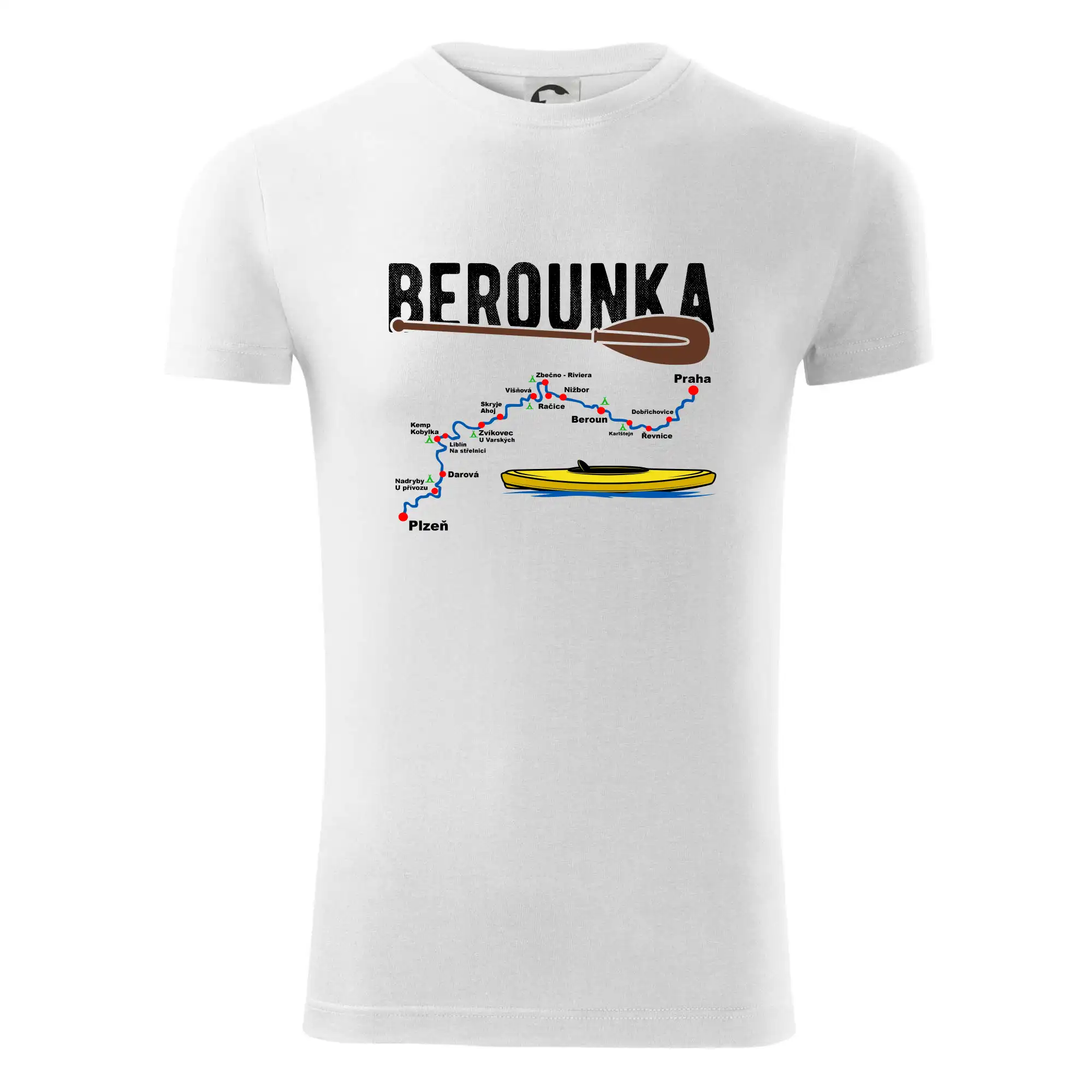 Mapa řeky Berounky