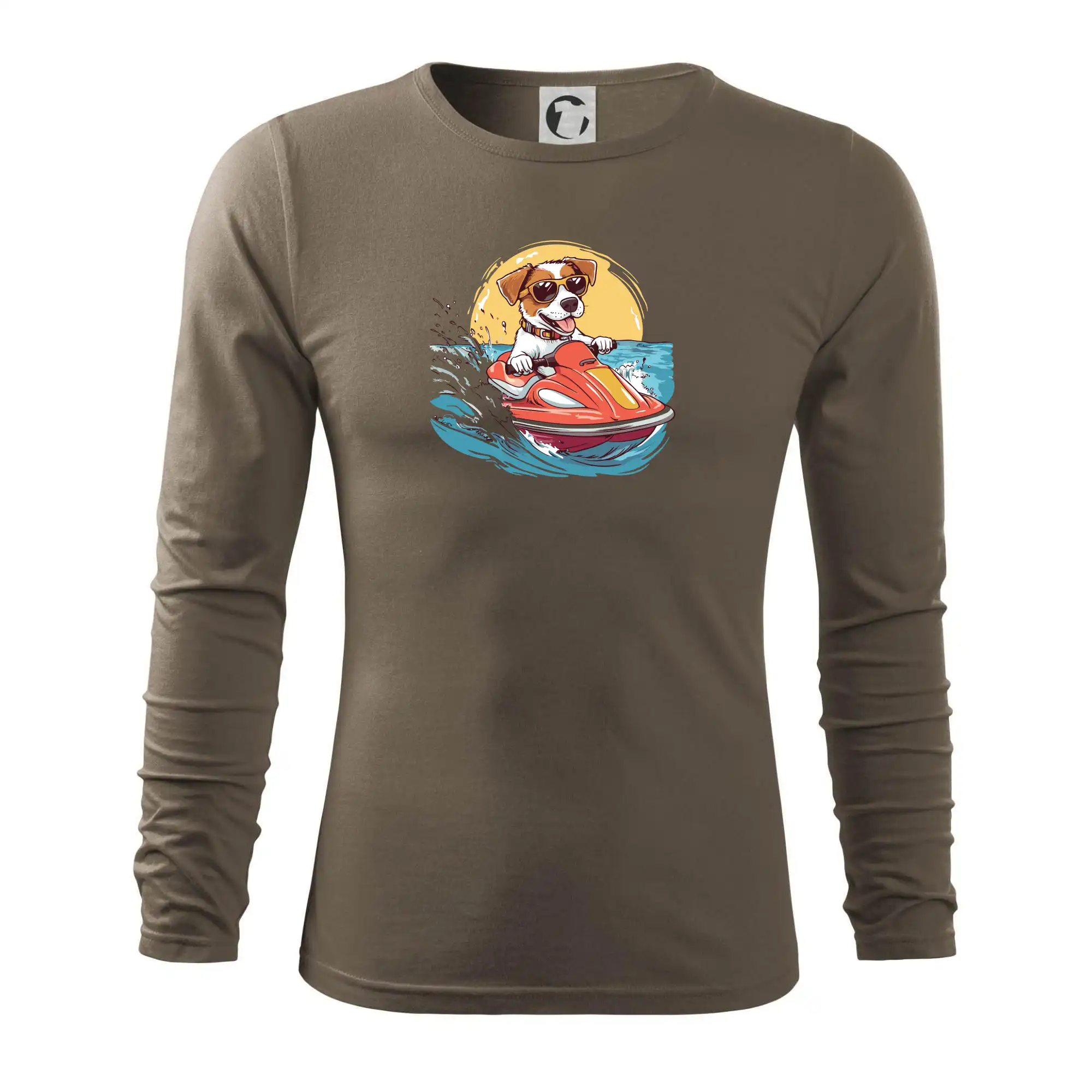 Jack russell teriér na vodním skútru