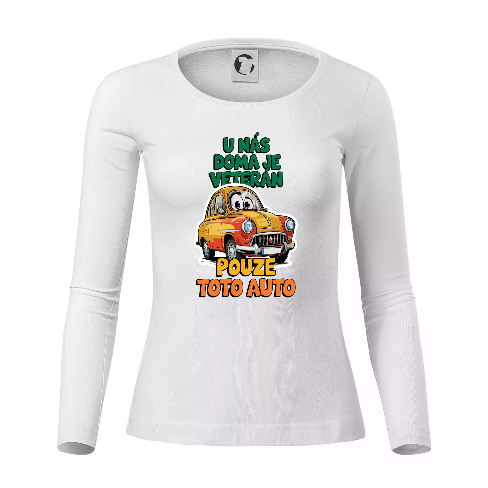 U nás doma je veterán pouze toto auto barevný nápis