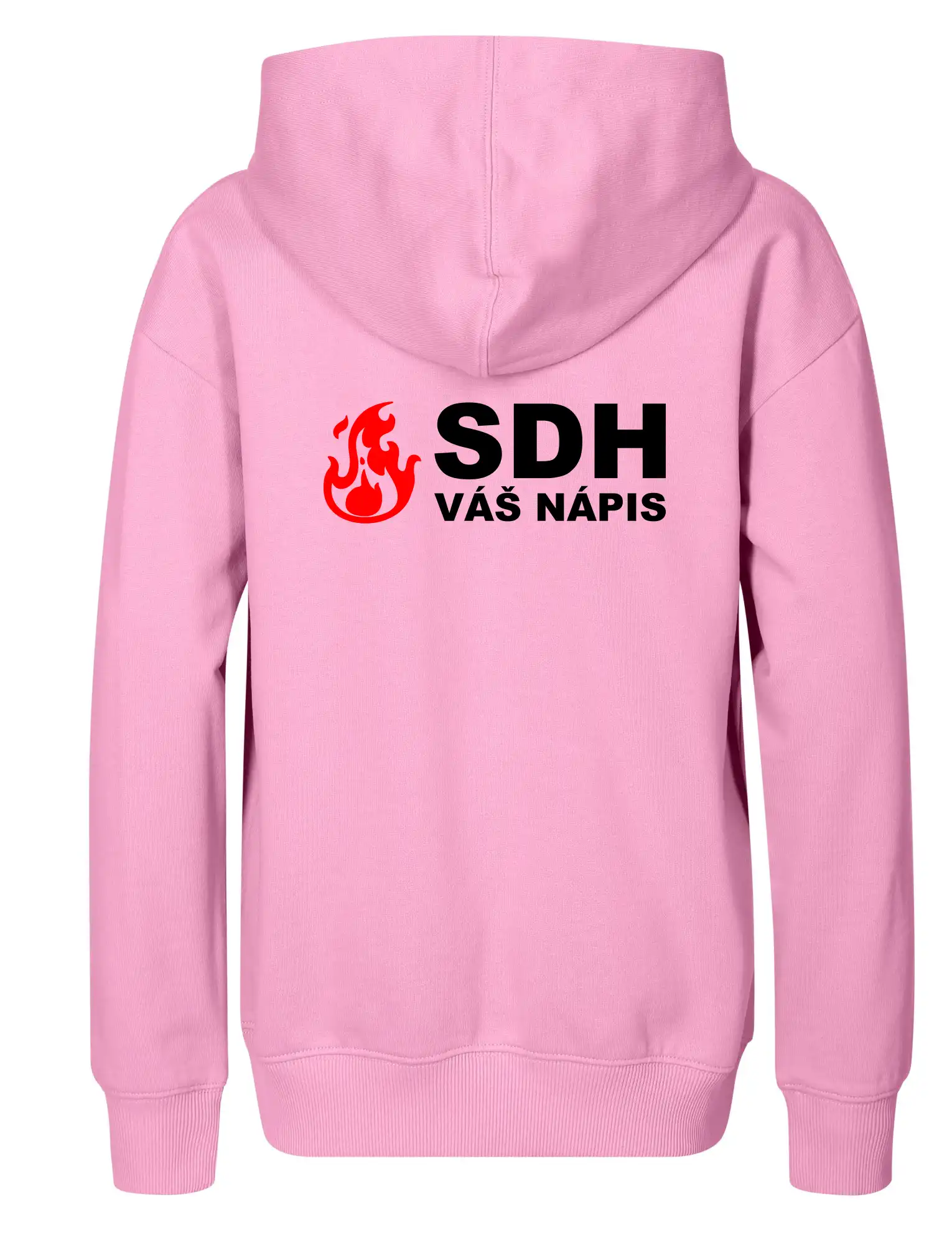 SDH nápis (oheň, název sboru - vlastní nápis)