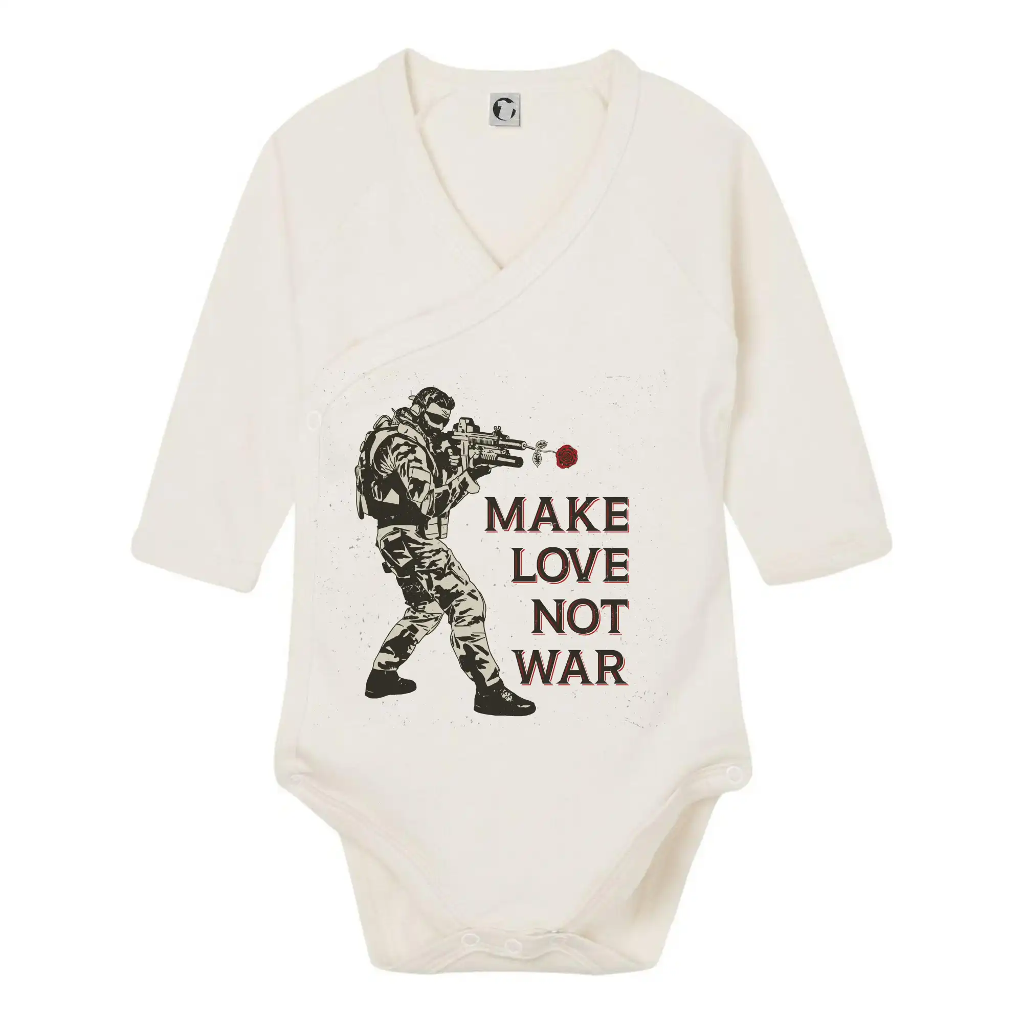 Růže ve zbrani, make love not war