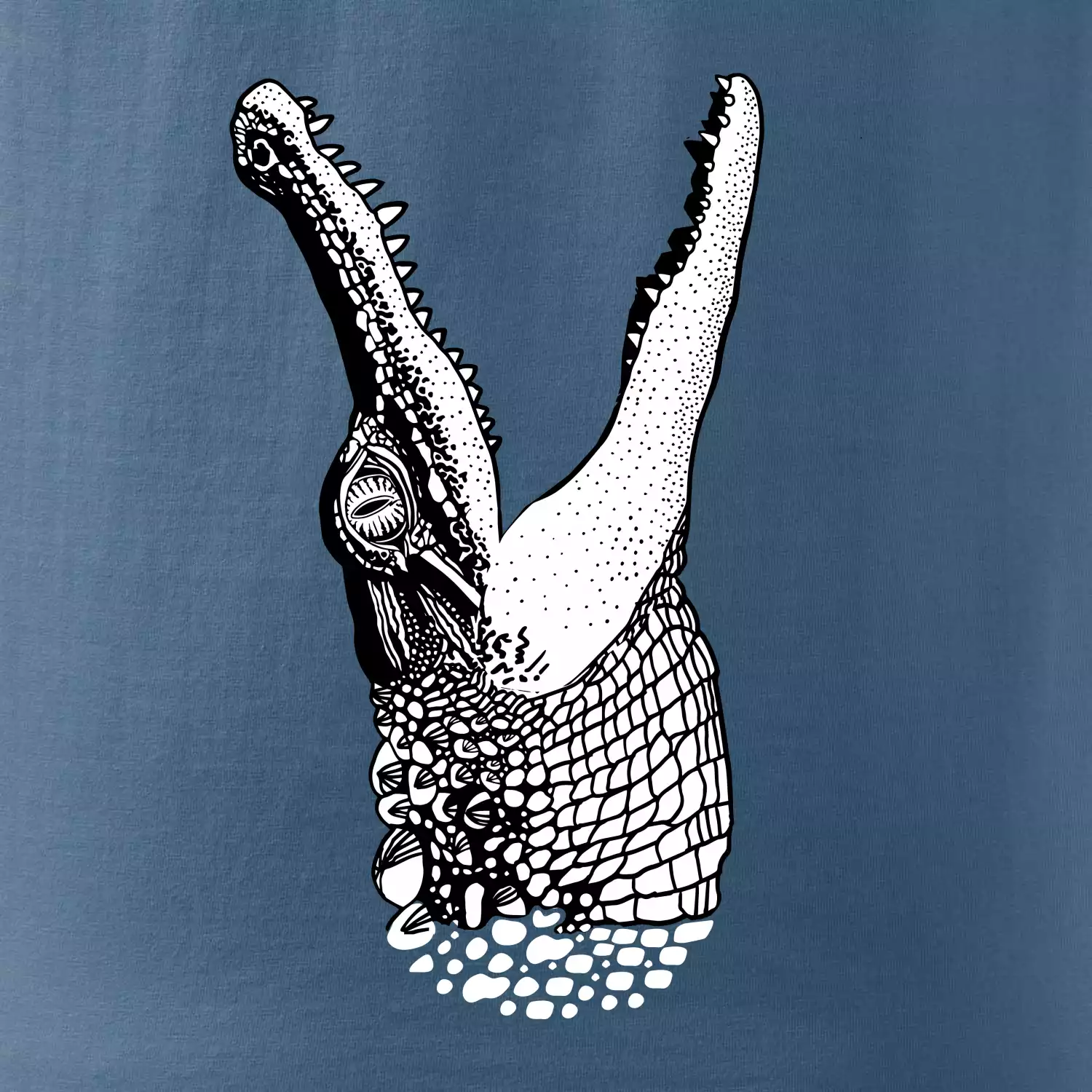 Krokodýl kreslený (Pecka design)