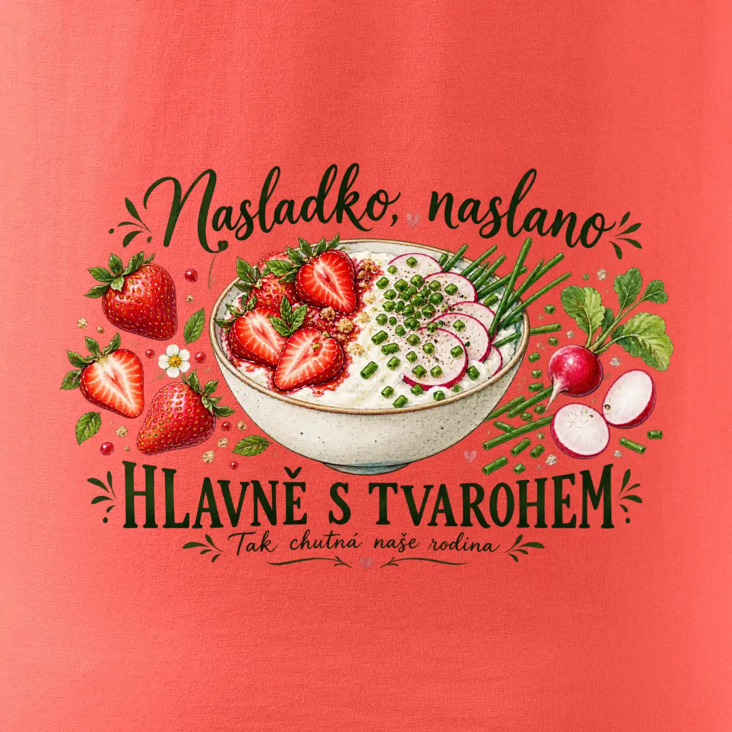 Nasladko naslano hlavně s tvarohem