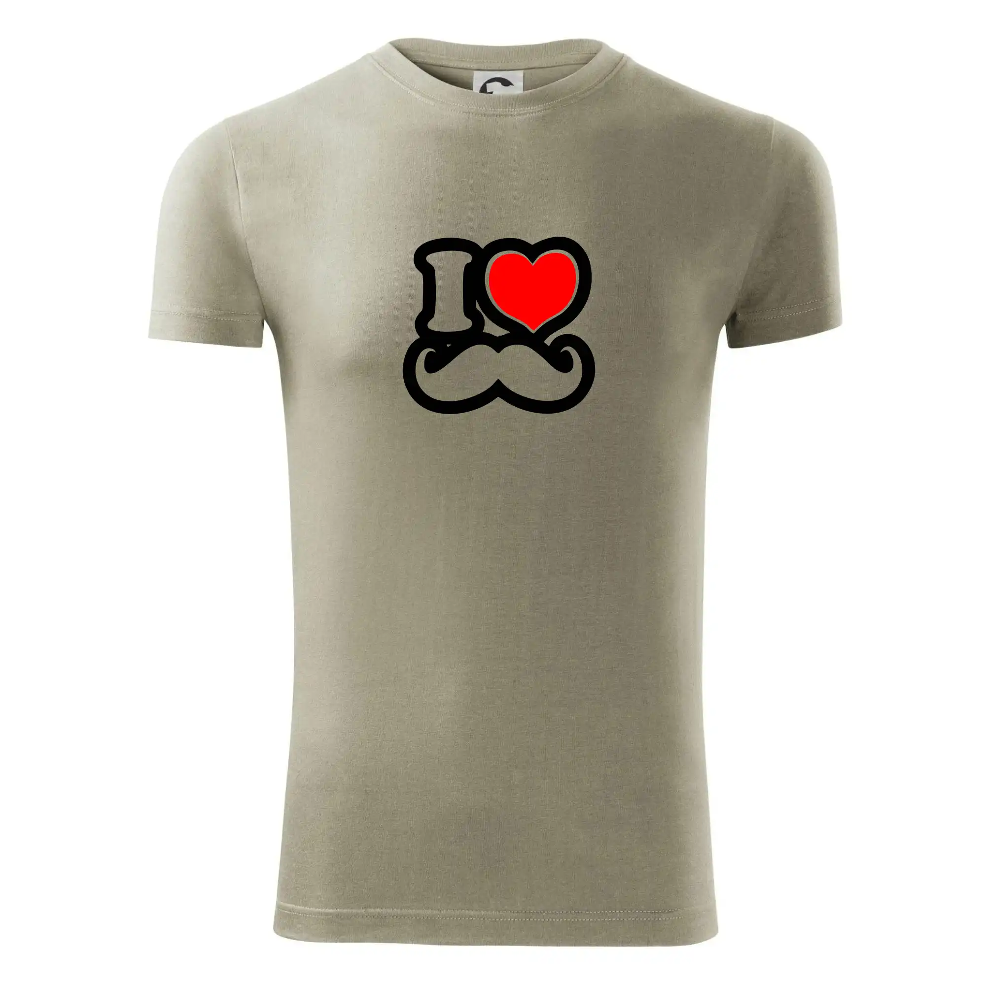 i love mustache - obrys