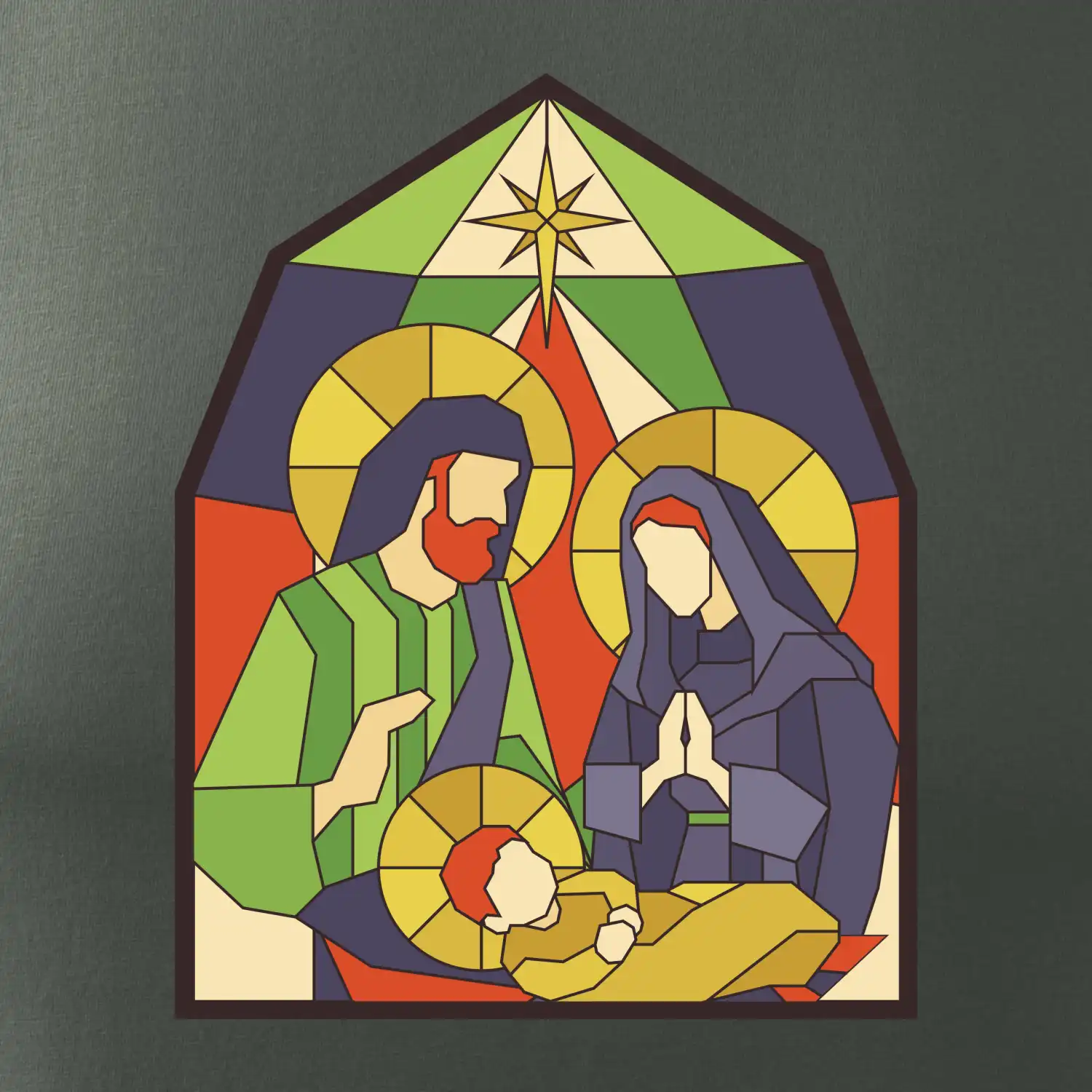 Vitráž - jesličky