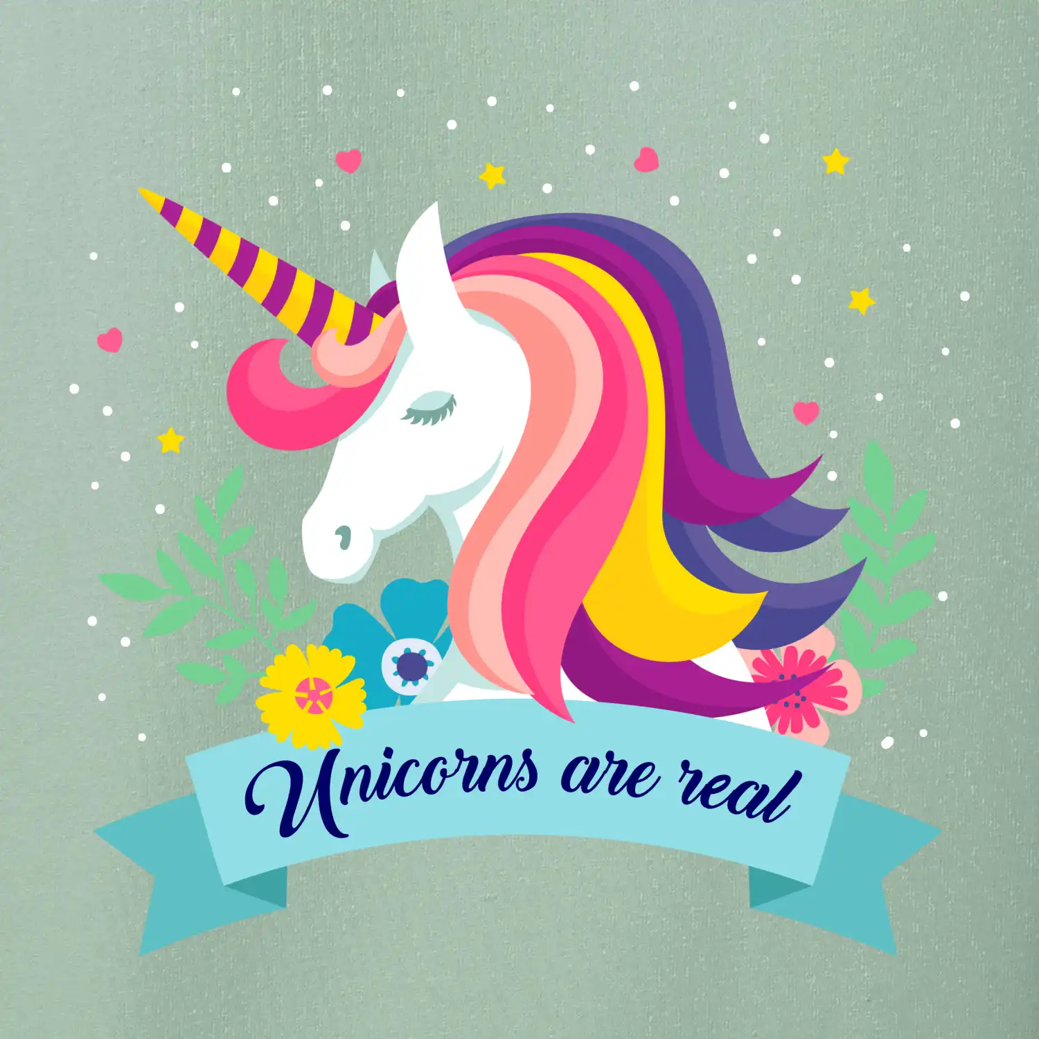 Unicorns are real duhový