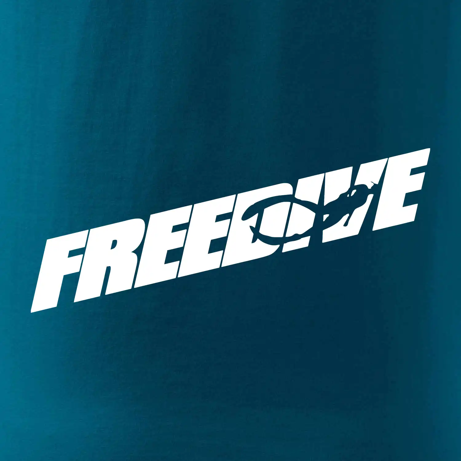Freedive - nápis s potápěčem