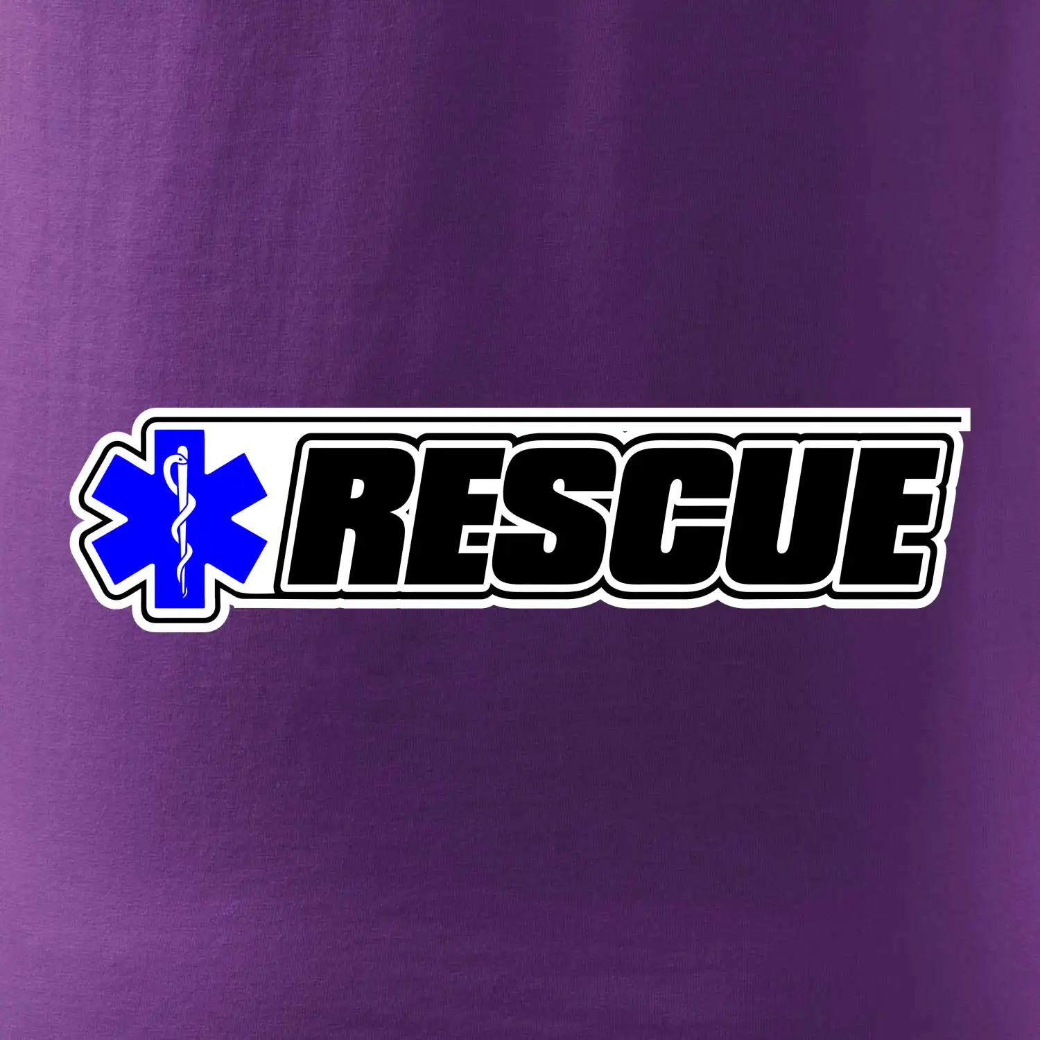 Záchranář rescue kříž modrý