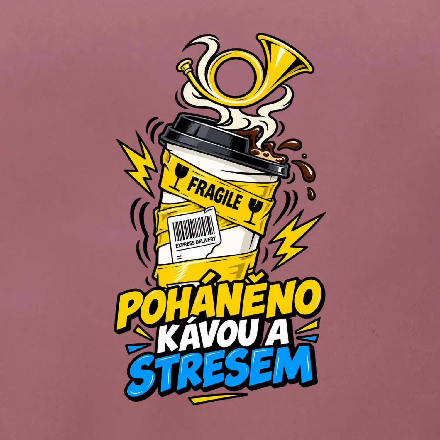 Poháněno kávou a stresem
