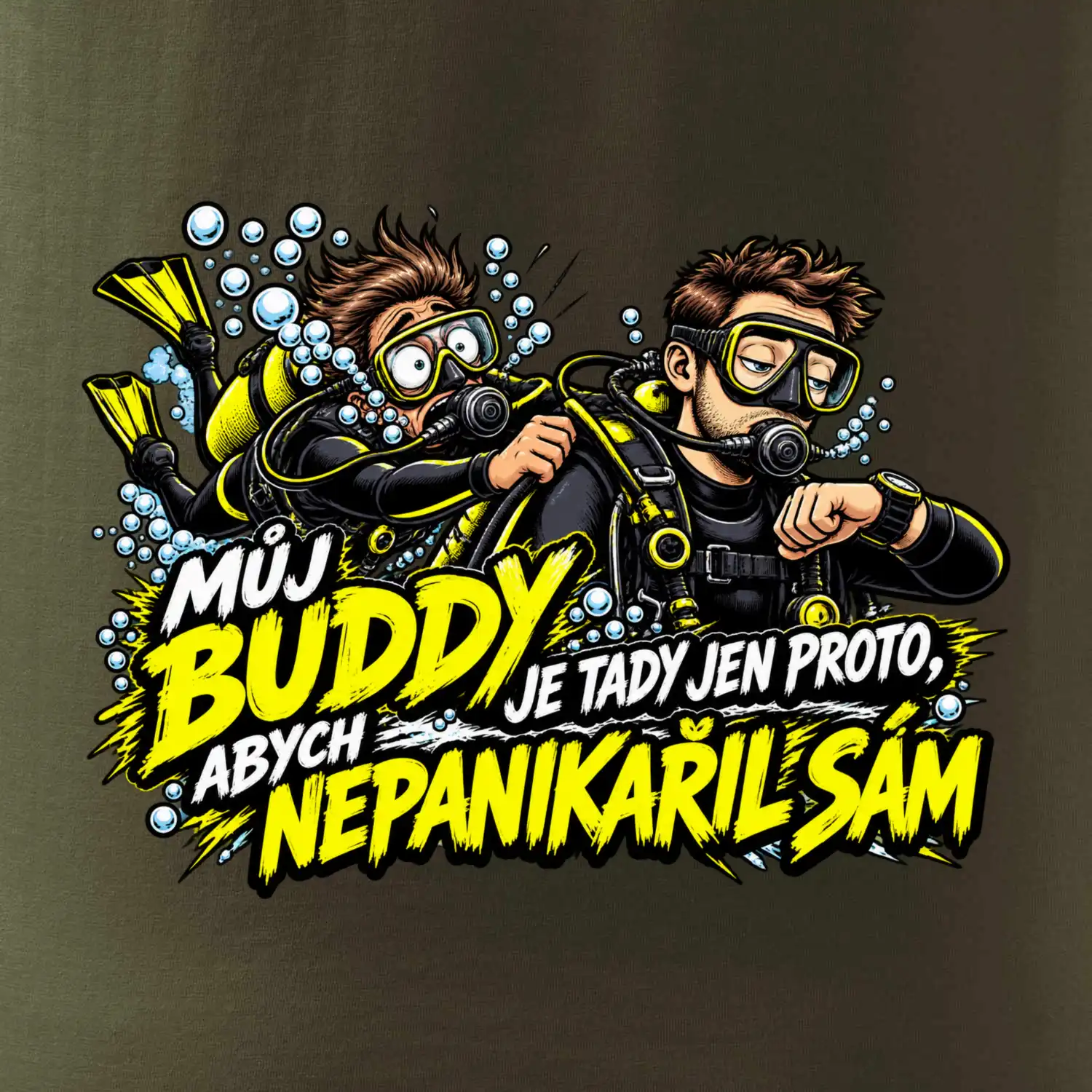 Můj buddy a panika pod vodou