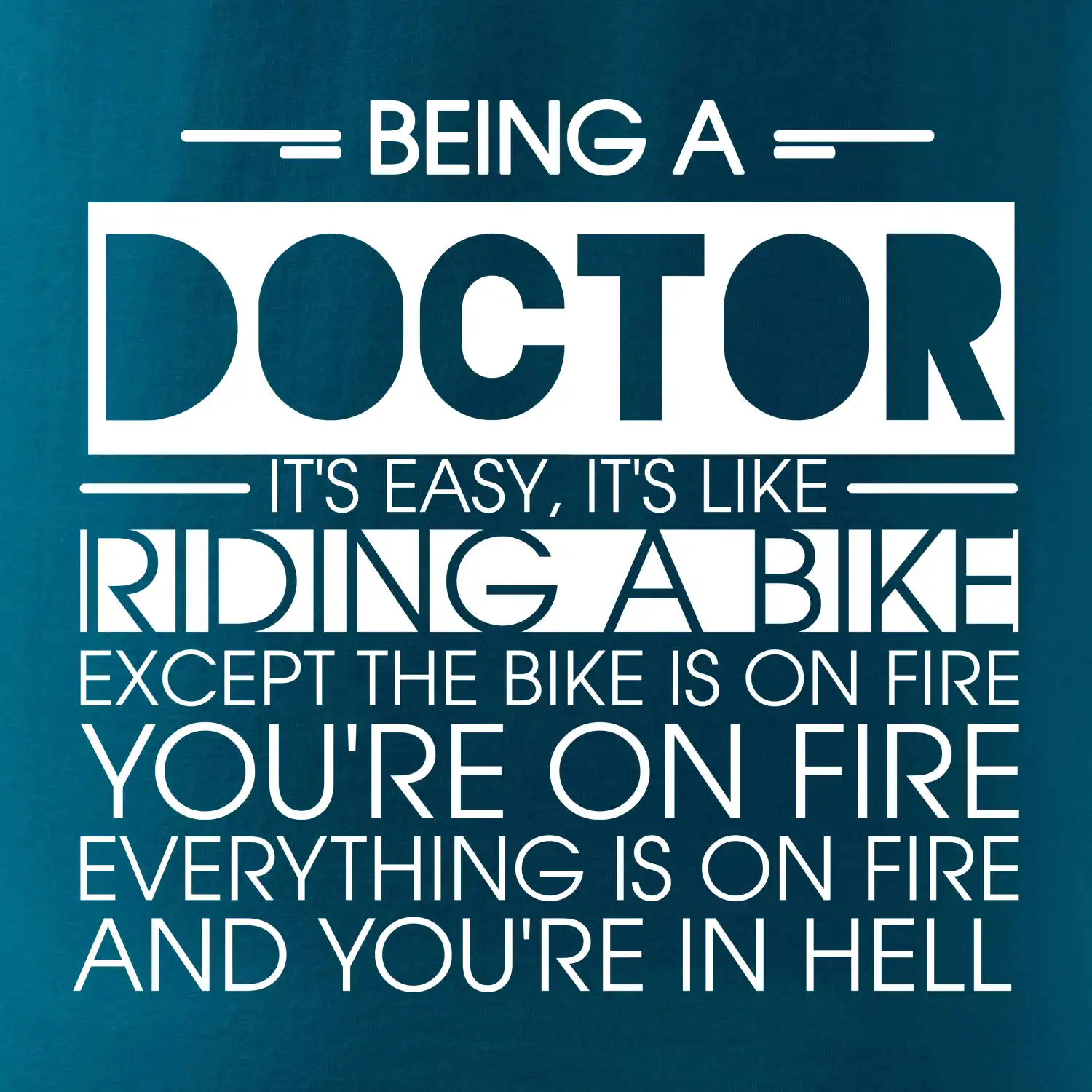 Being a doctor - bike