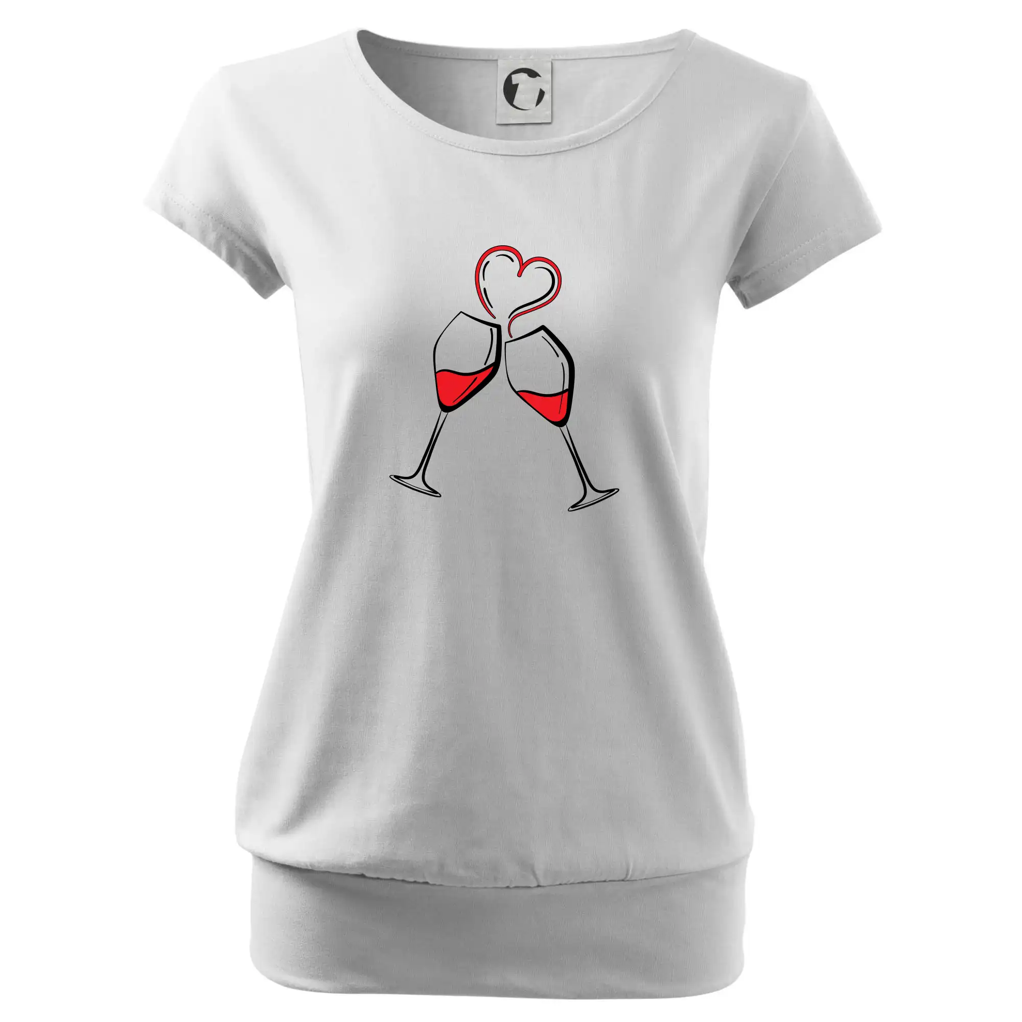 Víno je láska jednoduchý nákres