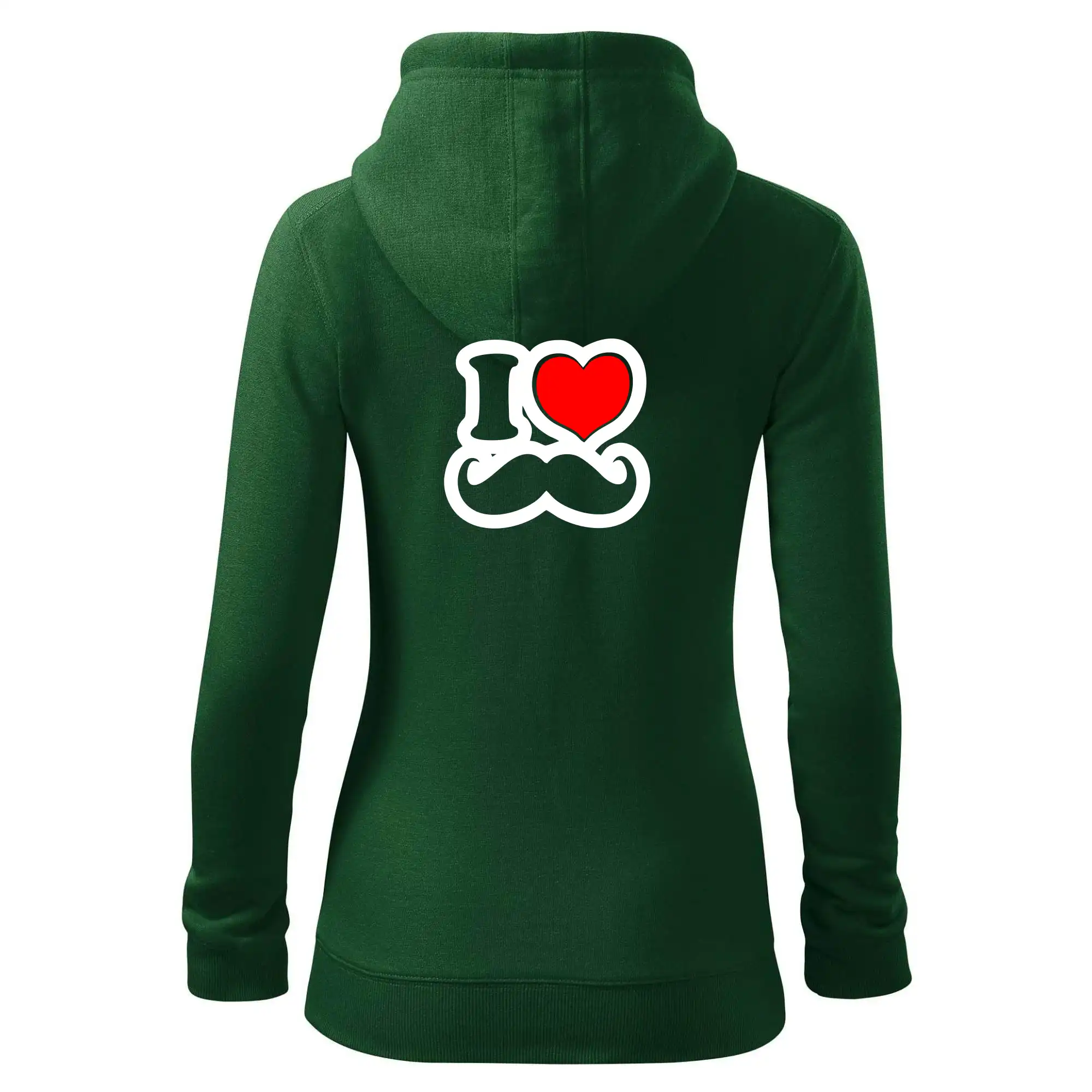 i love mustache - obrys