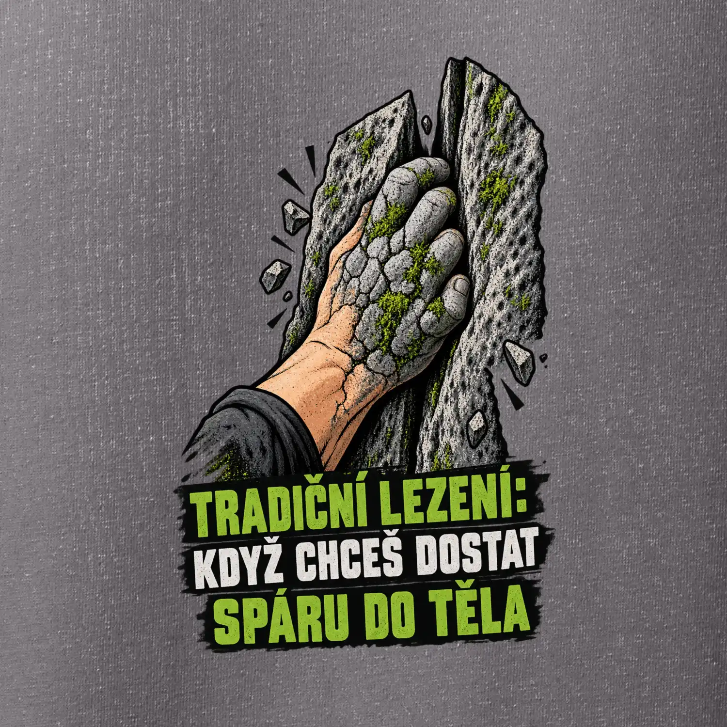 Tradiční lezení se spárou v těle