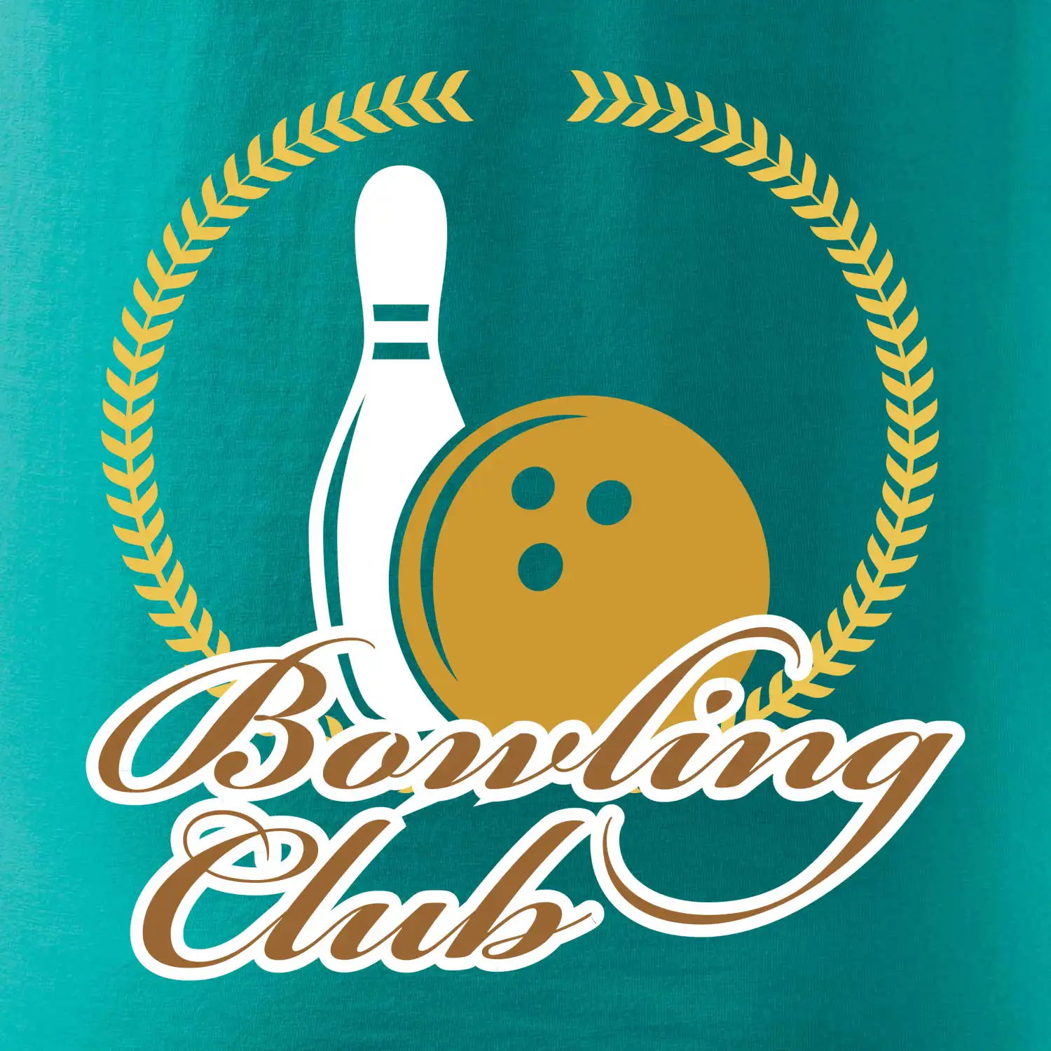 Bowling cup věnec