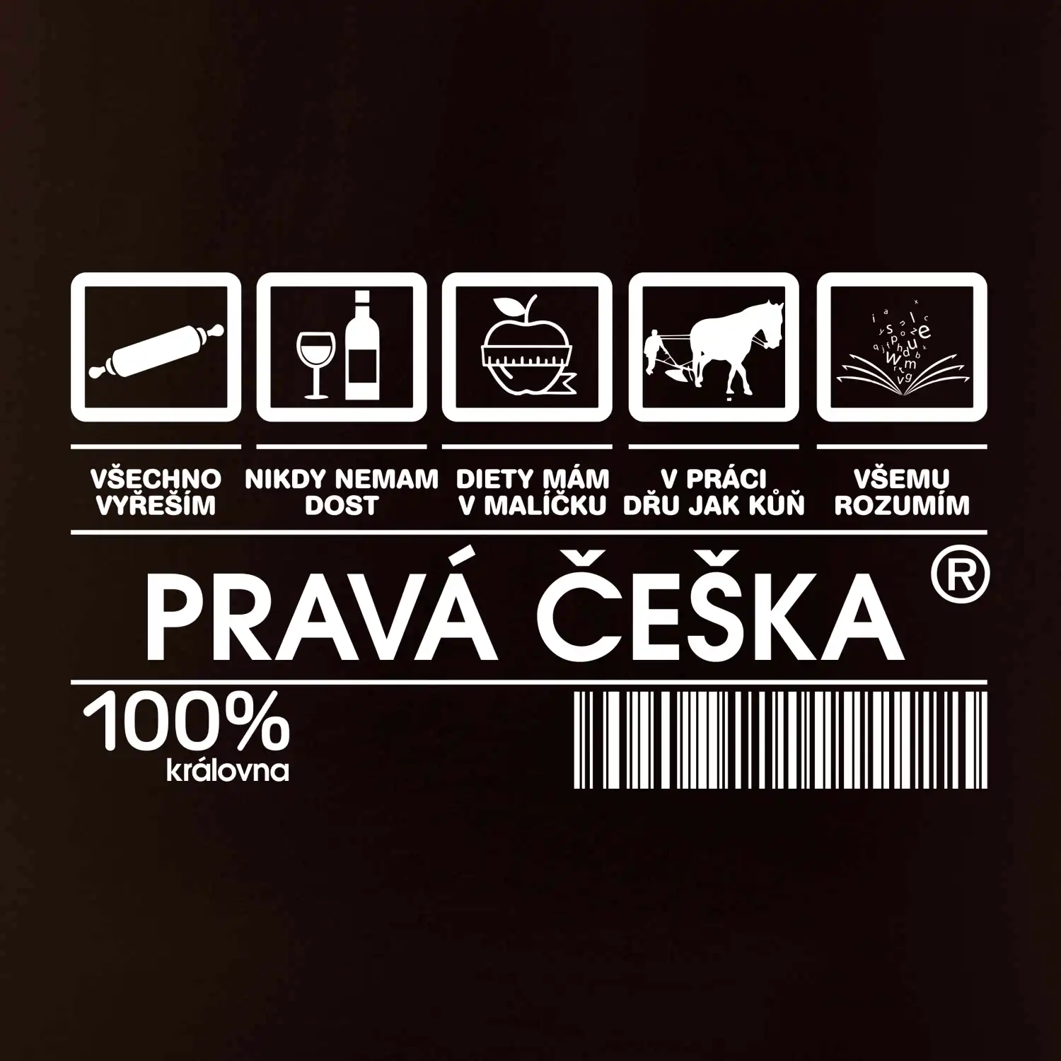 Čárový kód  - Pravá Češka