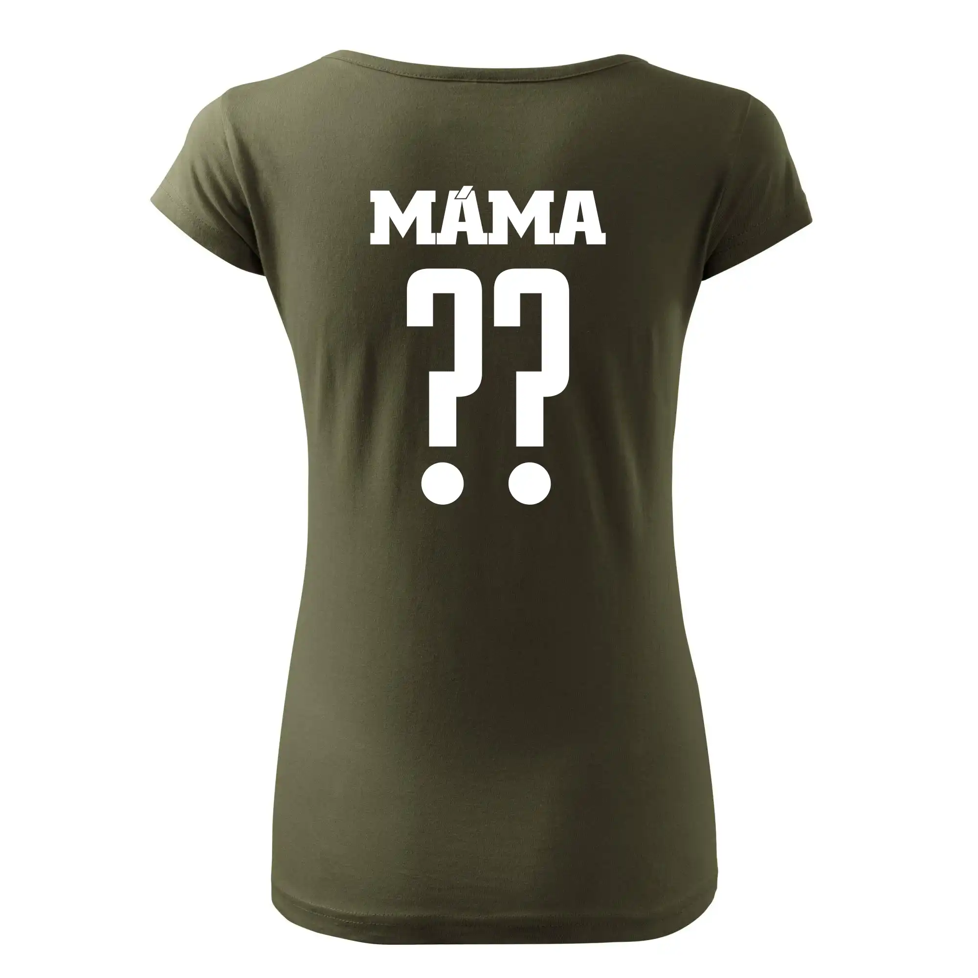Máma - dres se jménem a číslem
