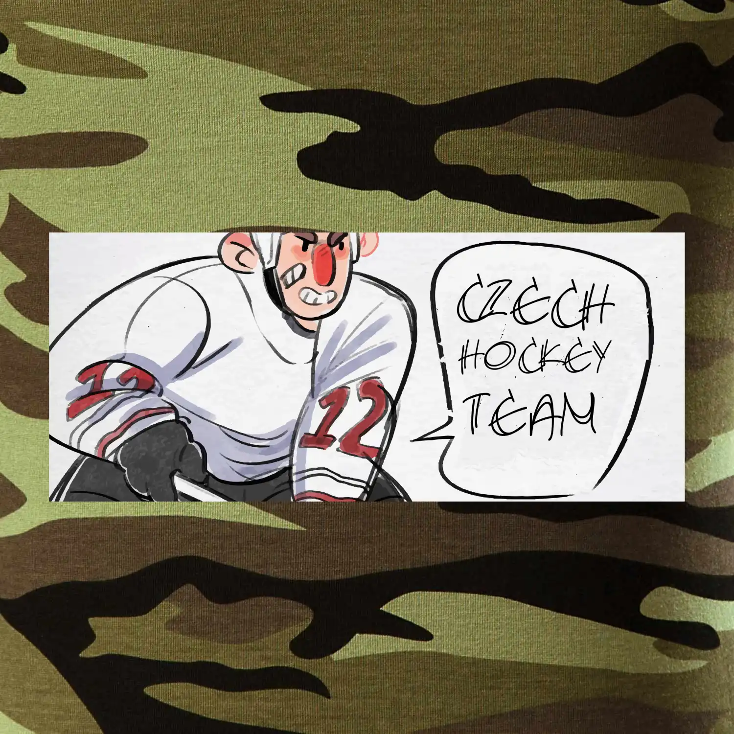 Czech hockey team animovaná postava