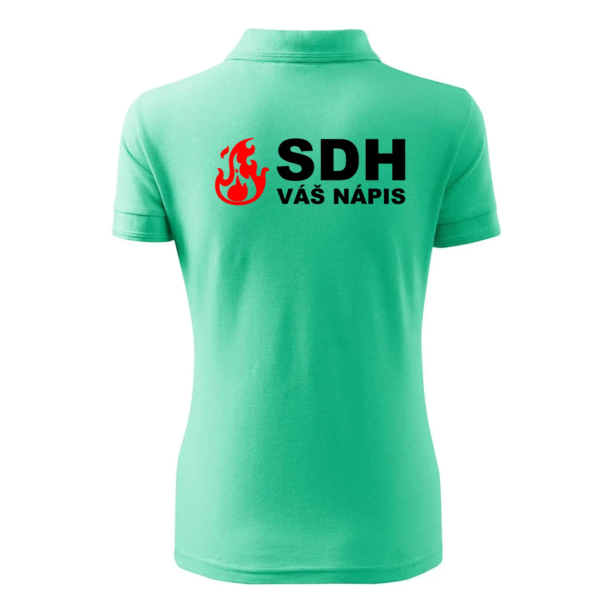 SDH nápis (oheň, název sboru - vlastní nápis)