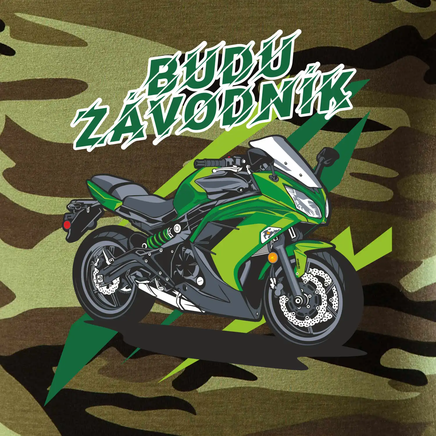 Budu závodník zelená silnice