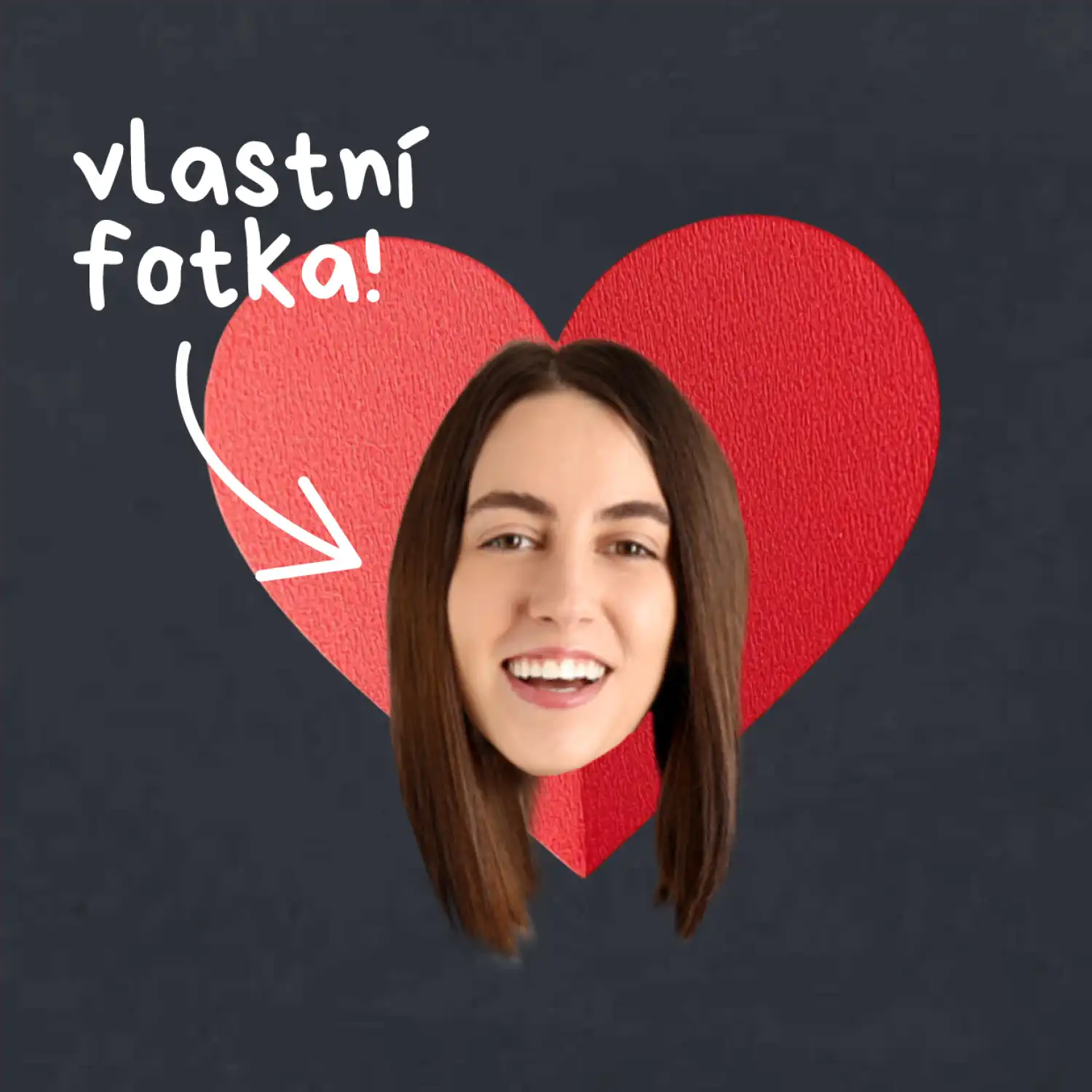 Vlastní fotka v srdci