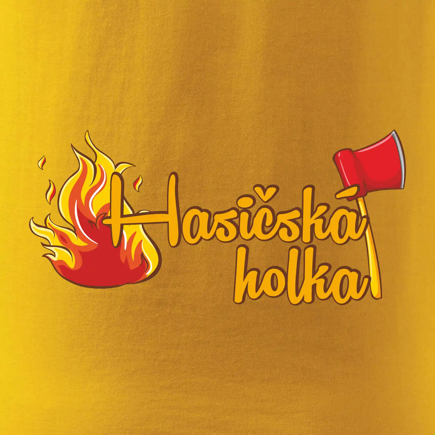 Hasičská holka - oheň a sekera