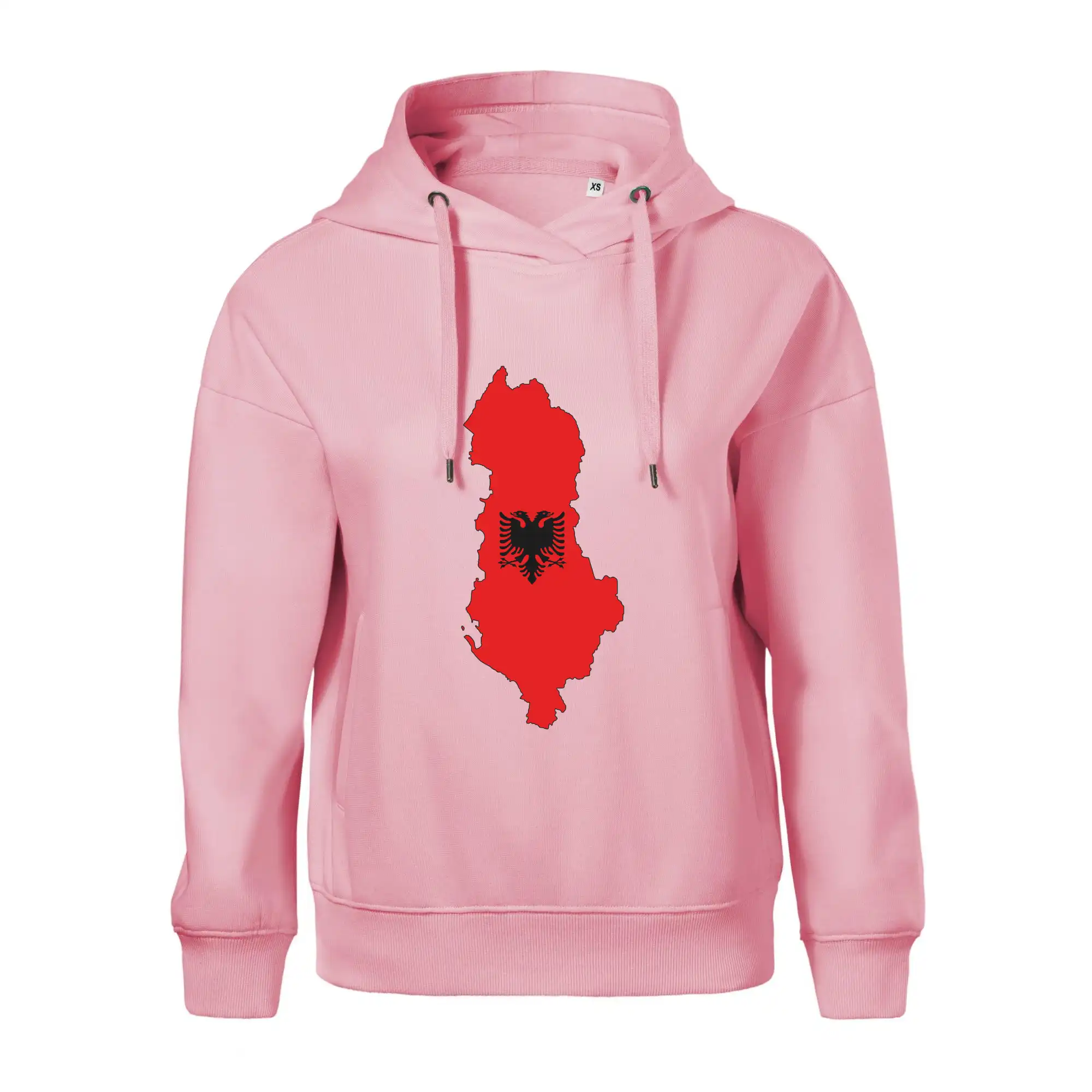 Albánie mapa a znak