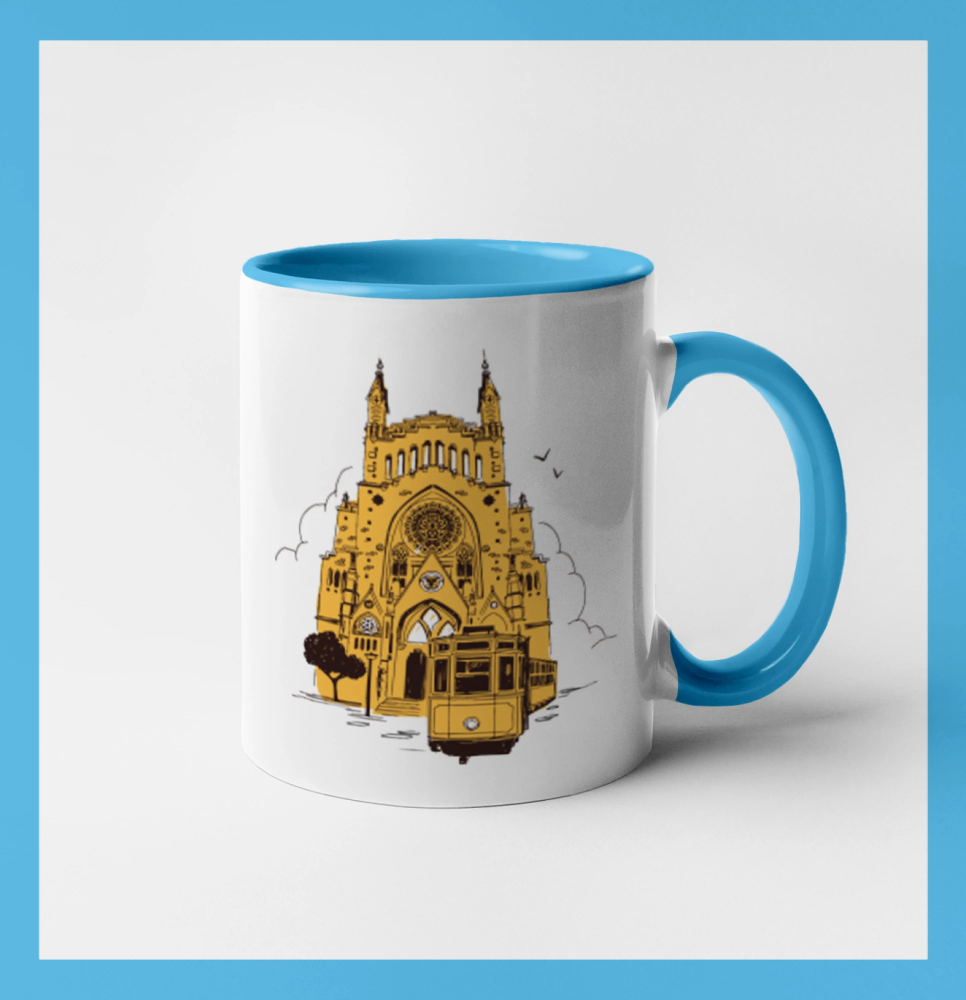 Mallorca - katedrála a tramvaj