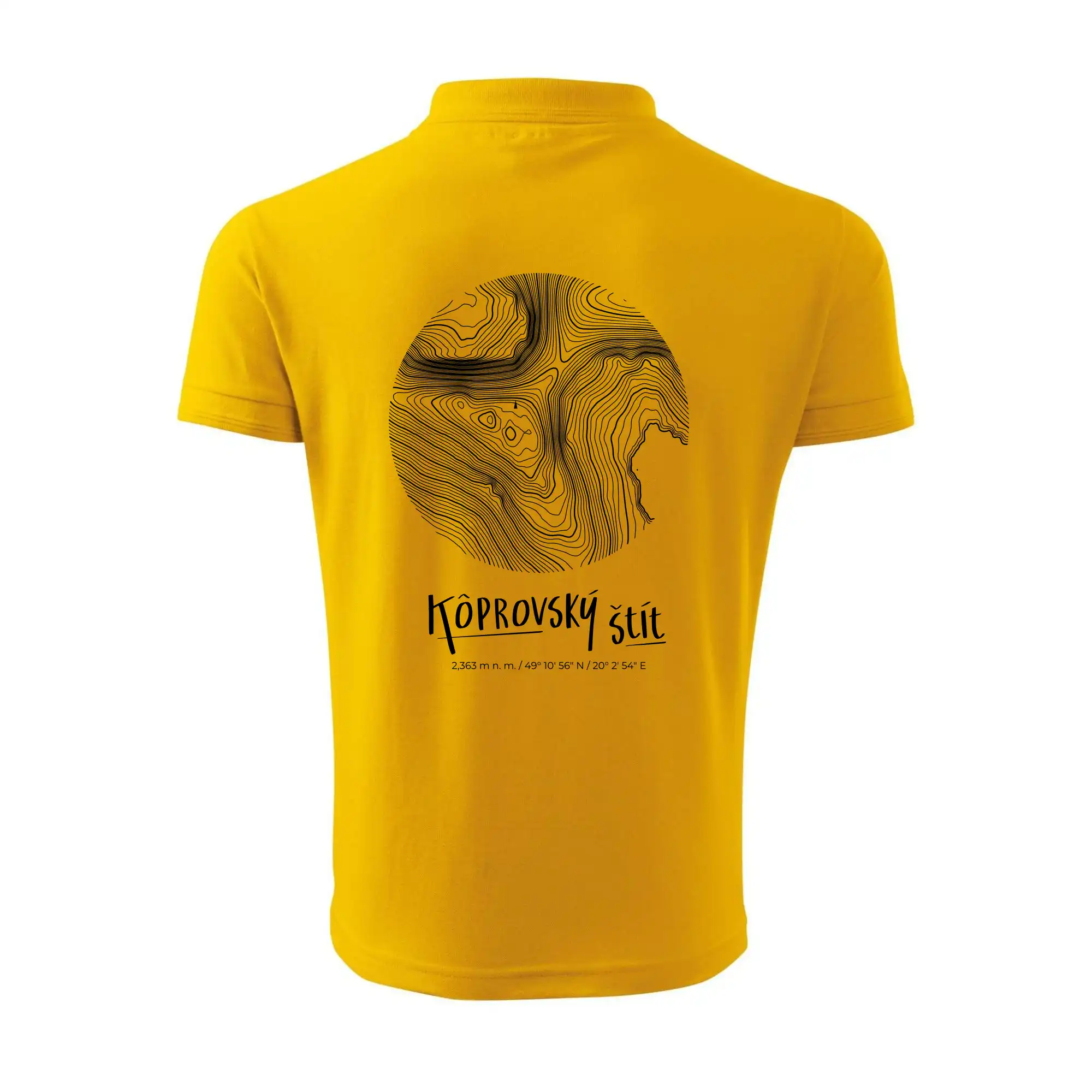 Kôprovský štít - vrstevnice v kruhu