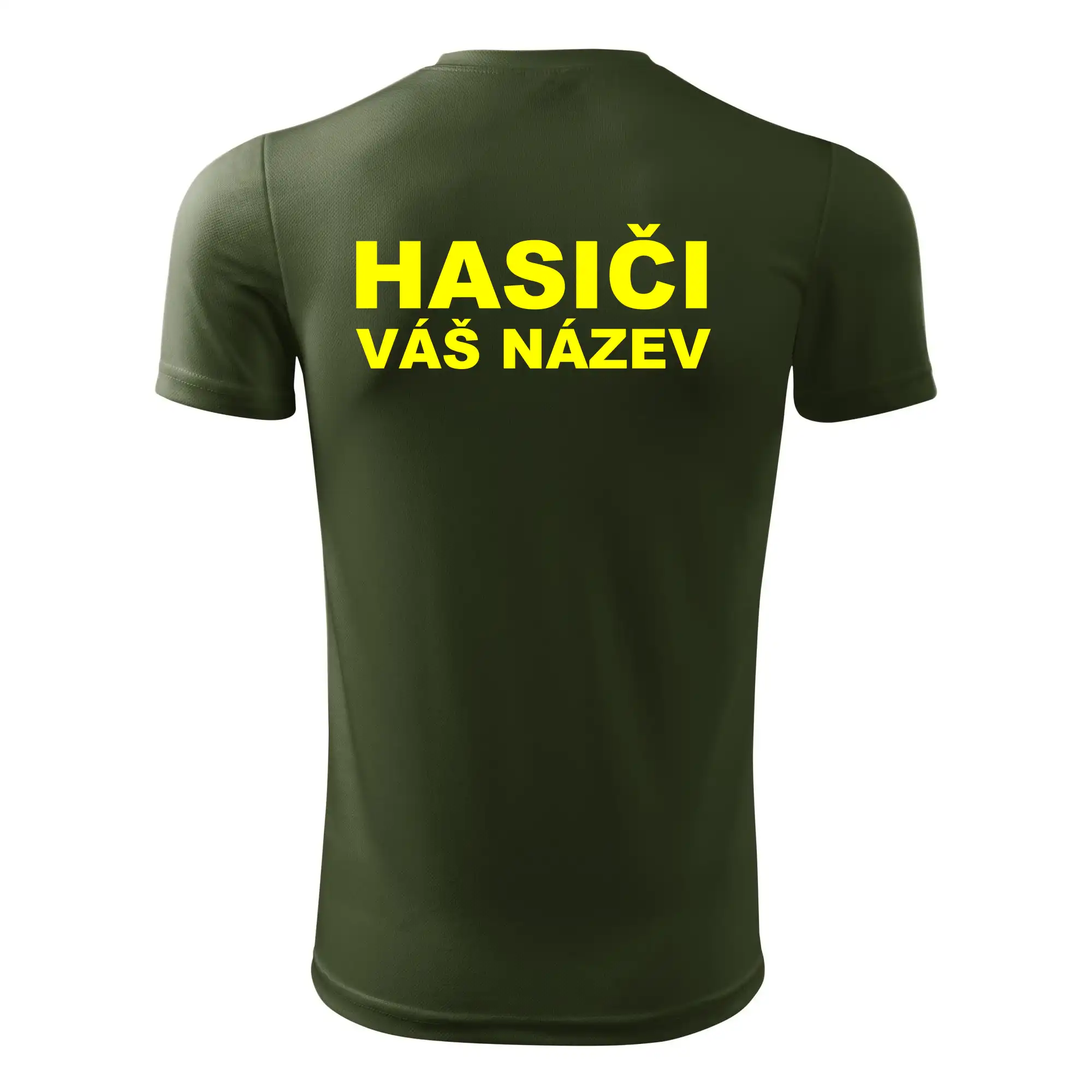 Hasiči - žlutý nápis - váš název sboru