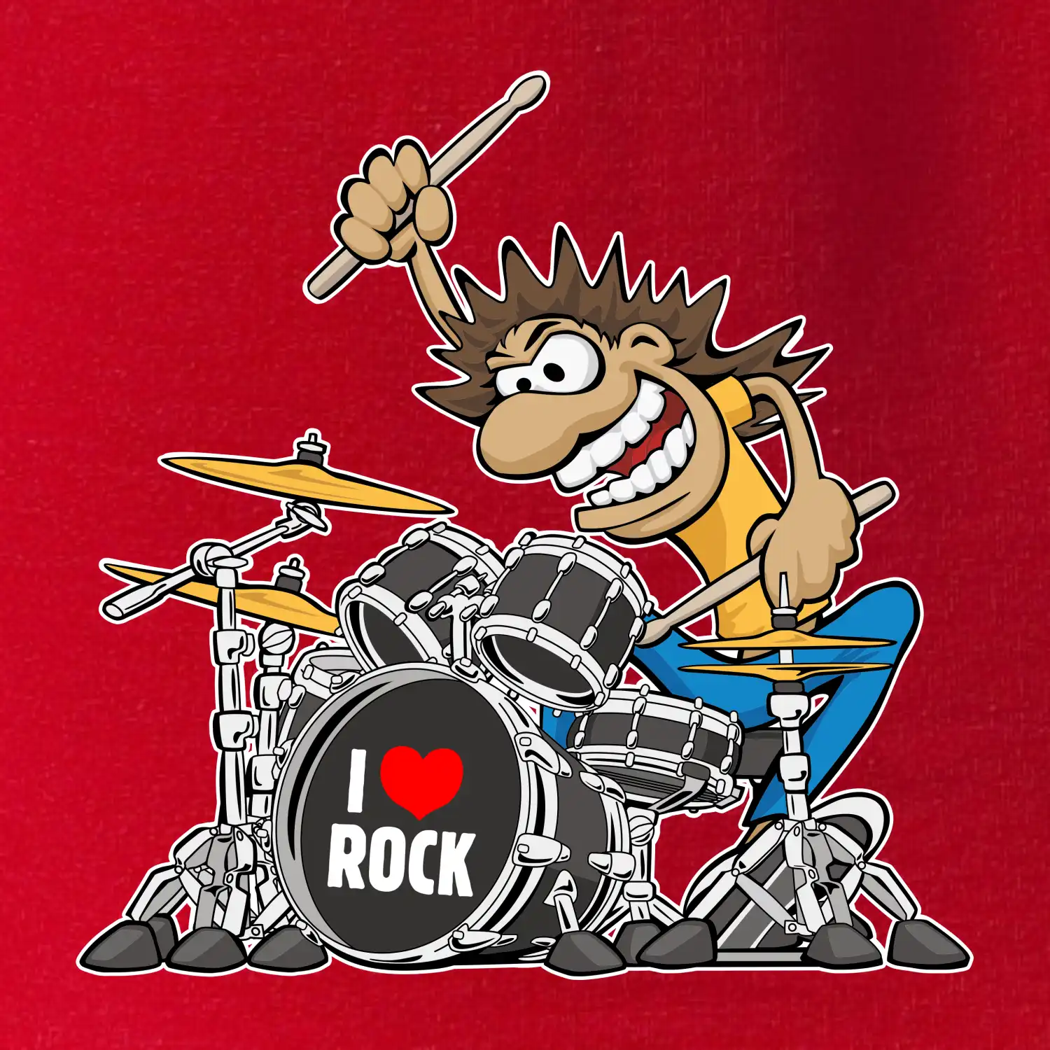 I love rock bubeník