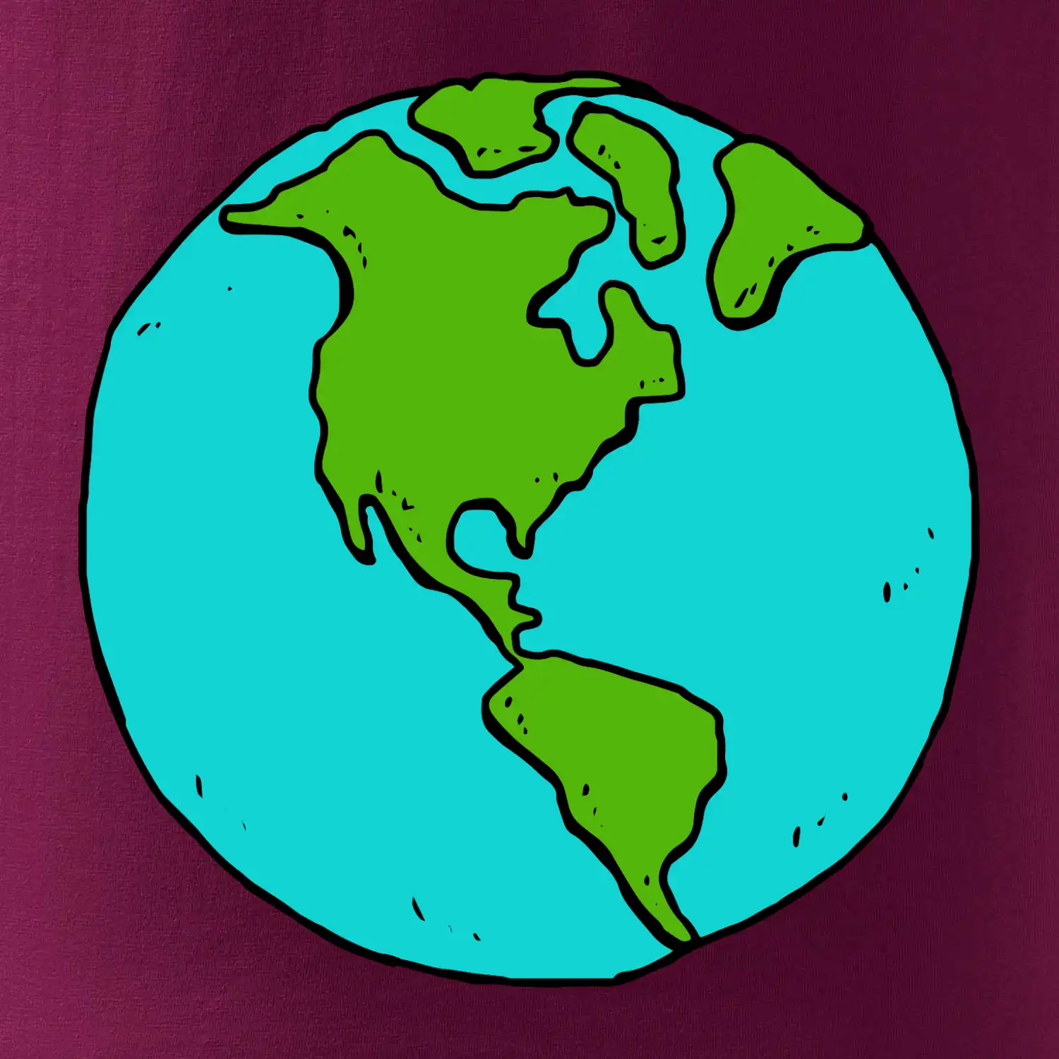 Planeta na prsu - Amerika