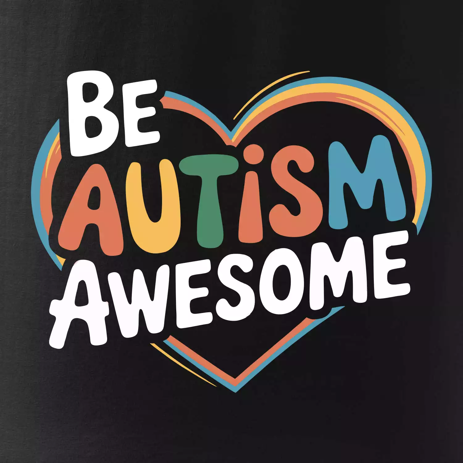 Be autism awesome srdce