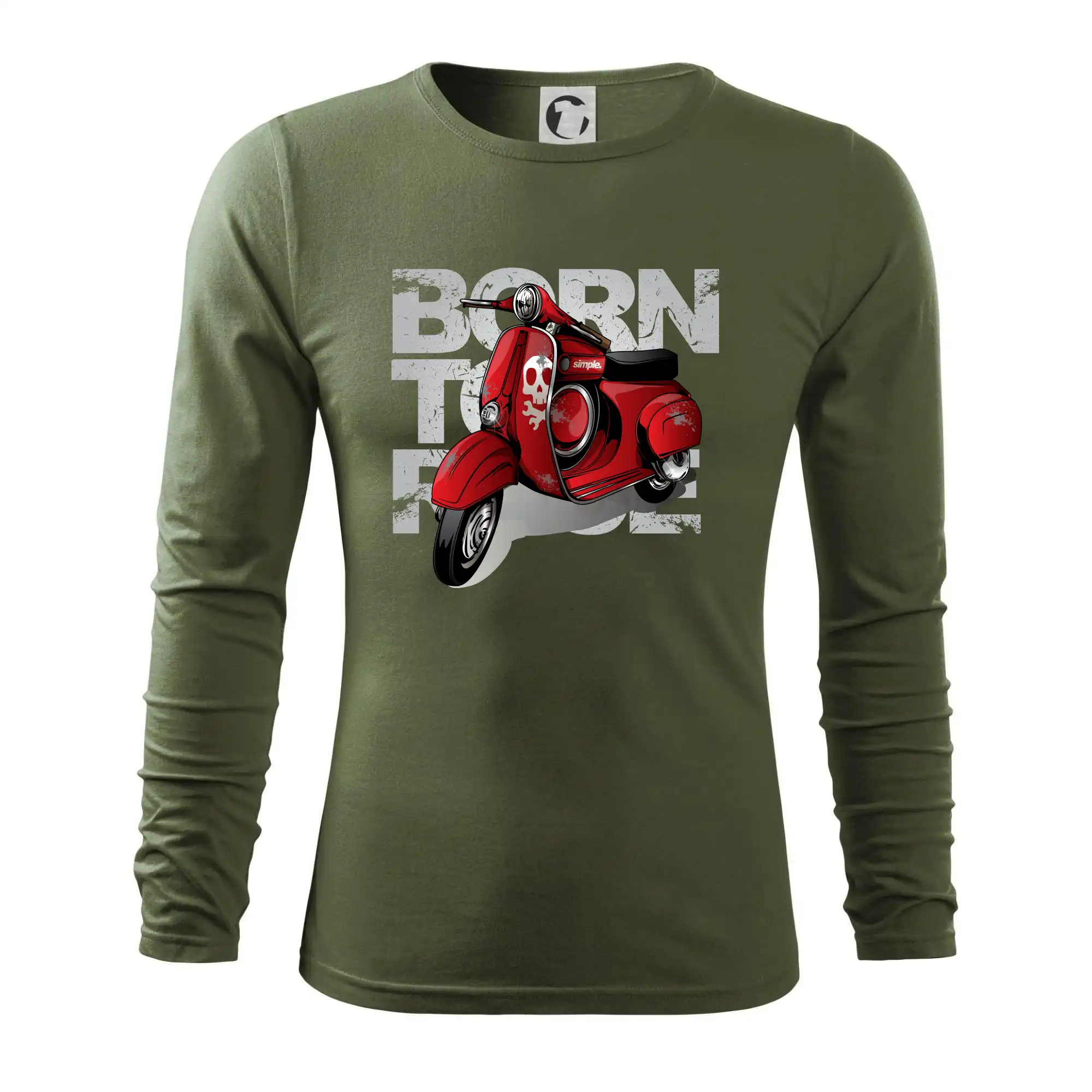 Scooter born to ride red