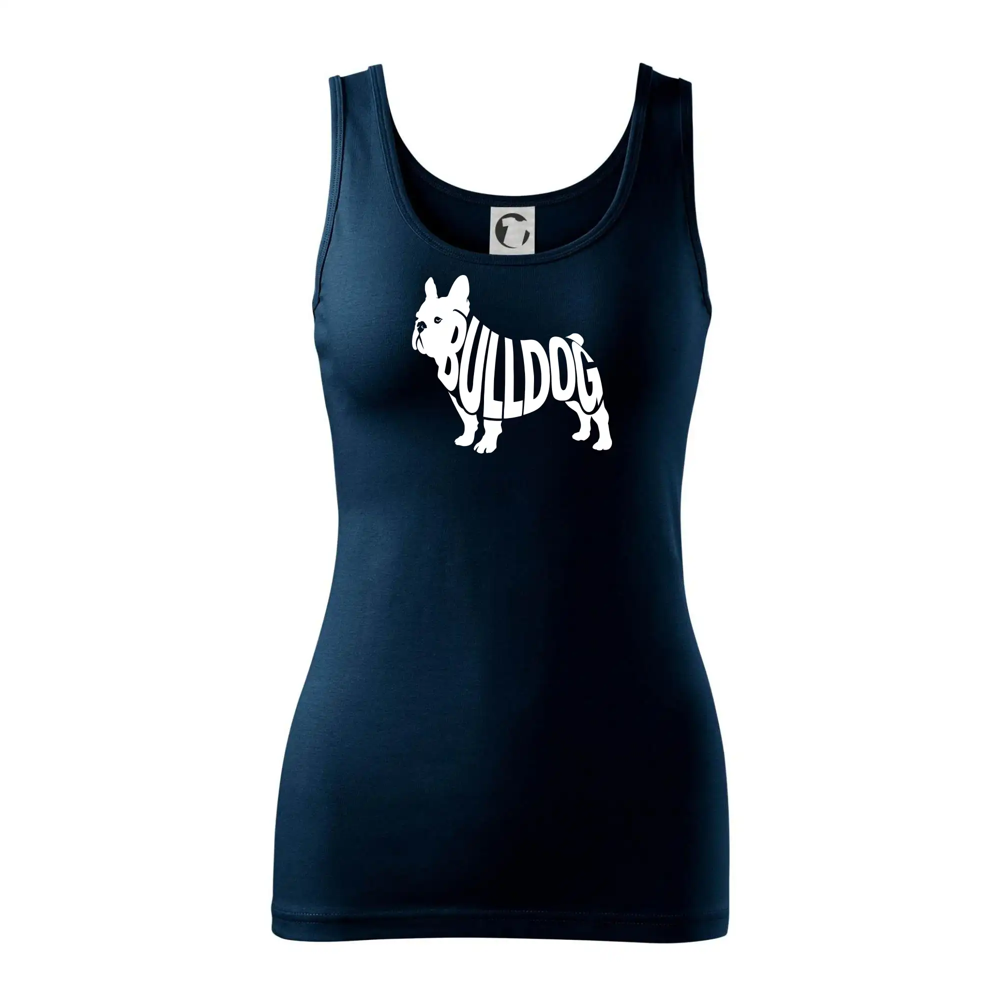 Bulldog  nápis v těle