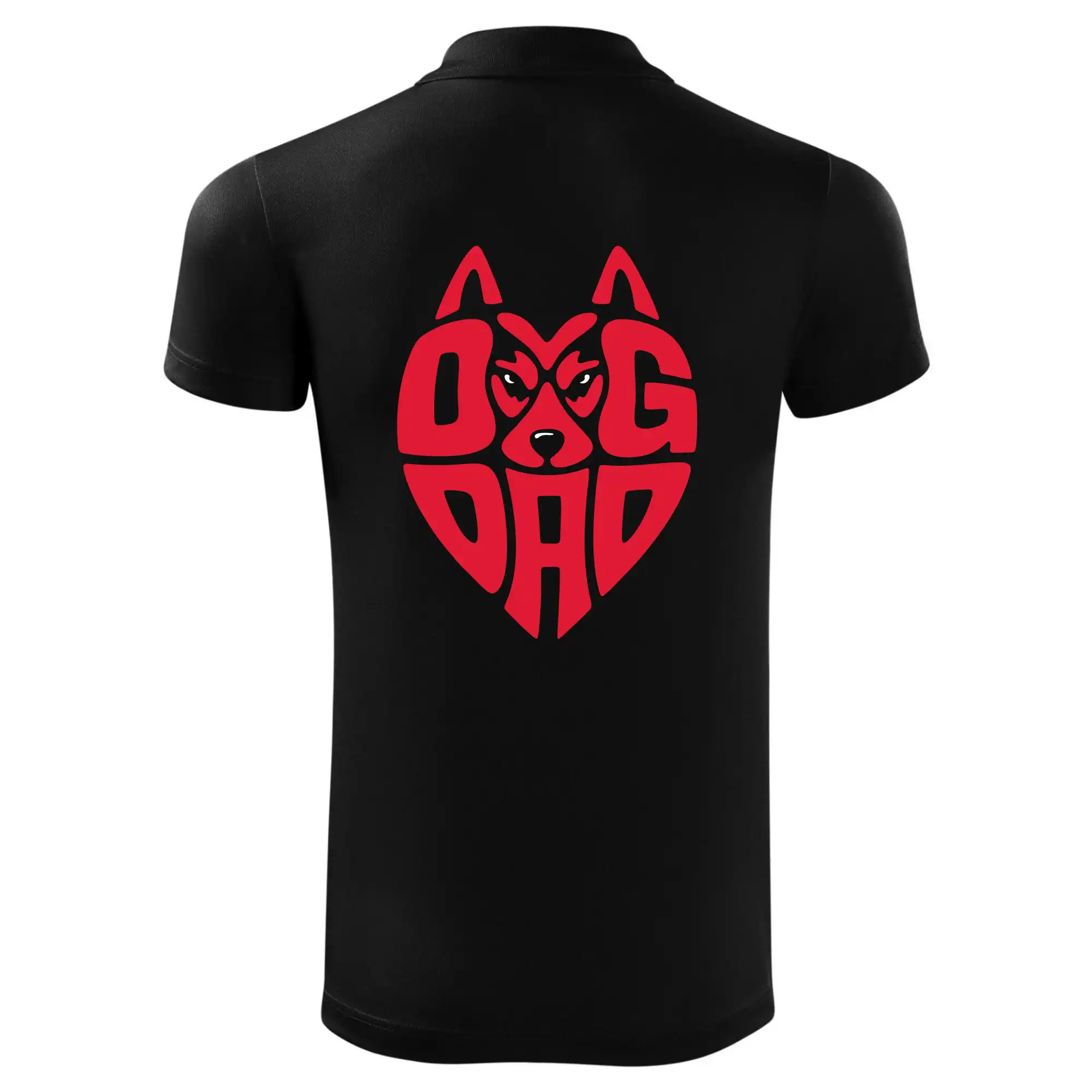 Dog dad nápis v hlavě
