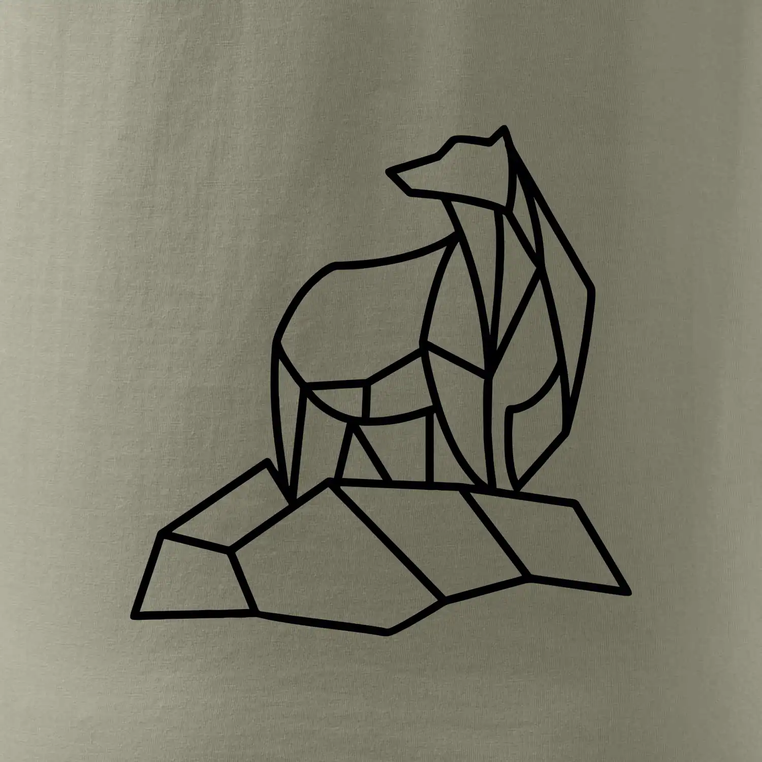 Geometrie lední medvěd na ledu