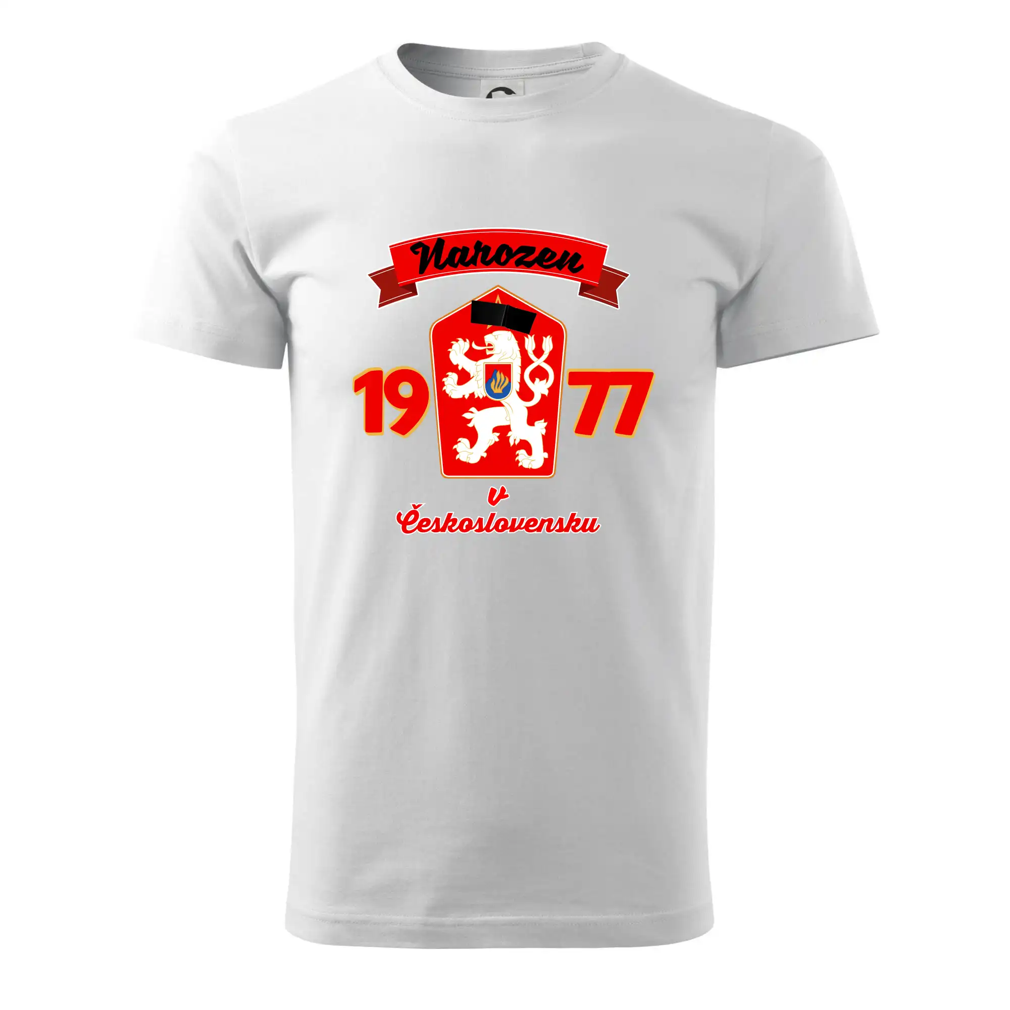 Narozen v Československu - Přelepený znak 1977