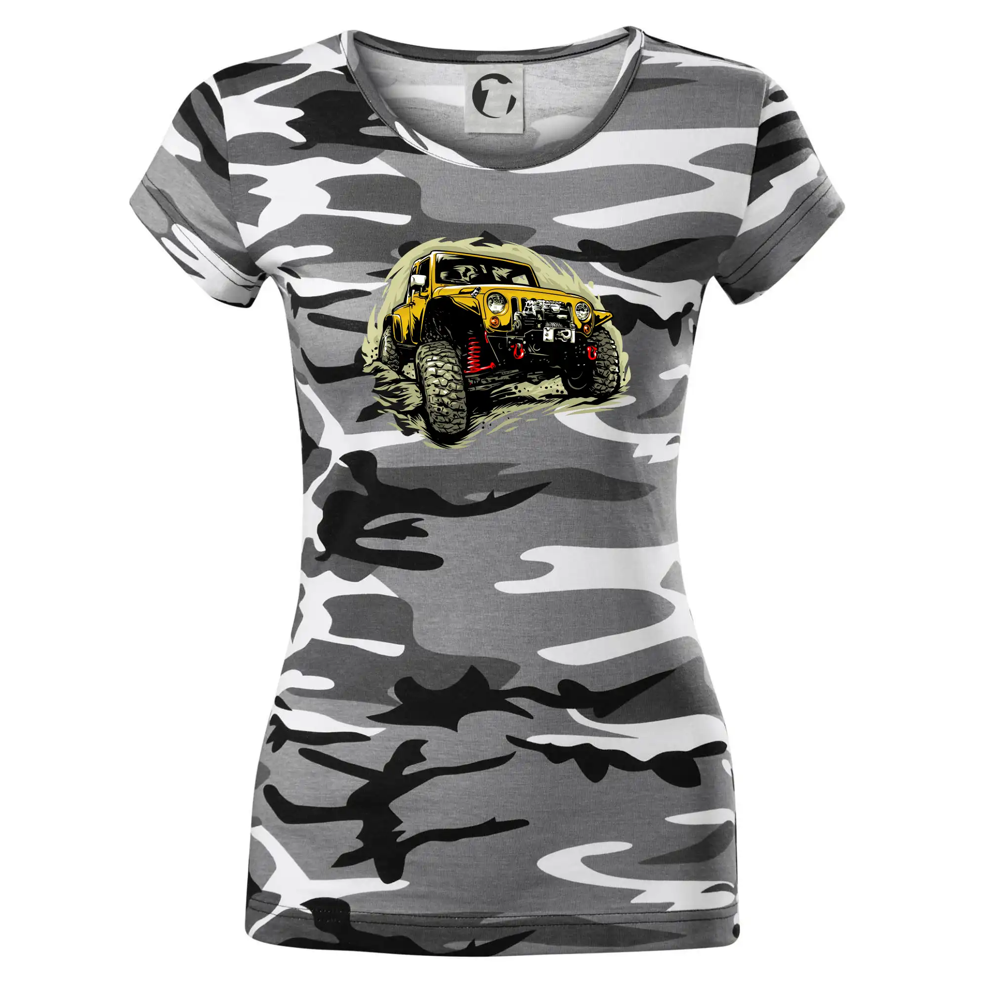 Žlutý offroad s navijákem