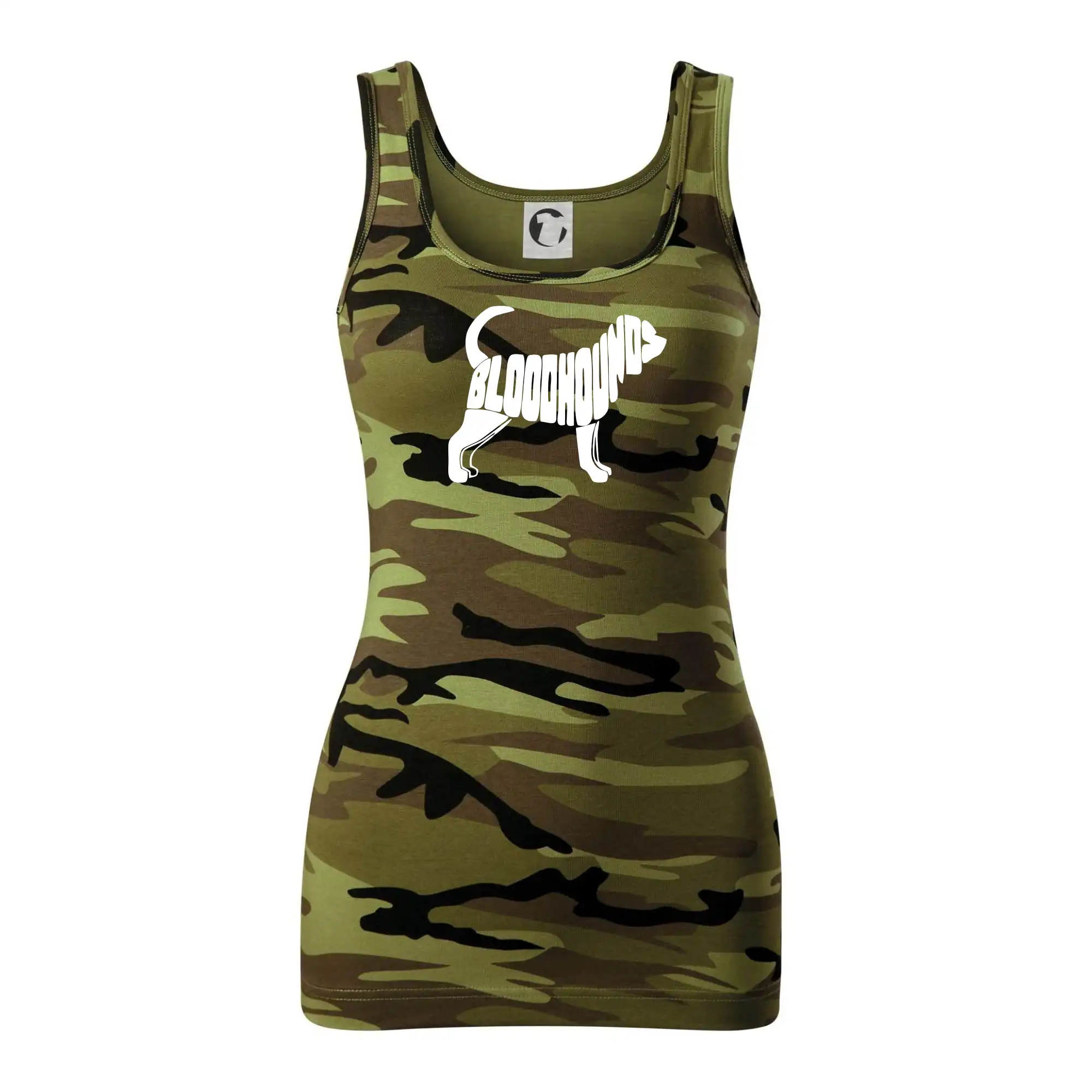 Bloodhound nápis v těle