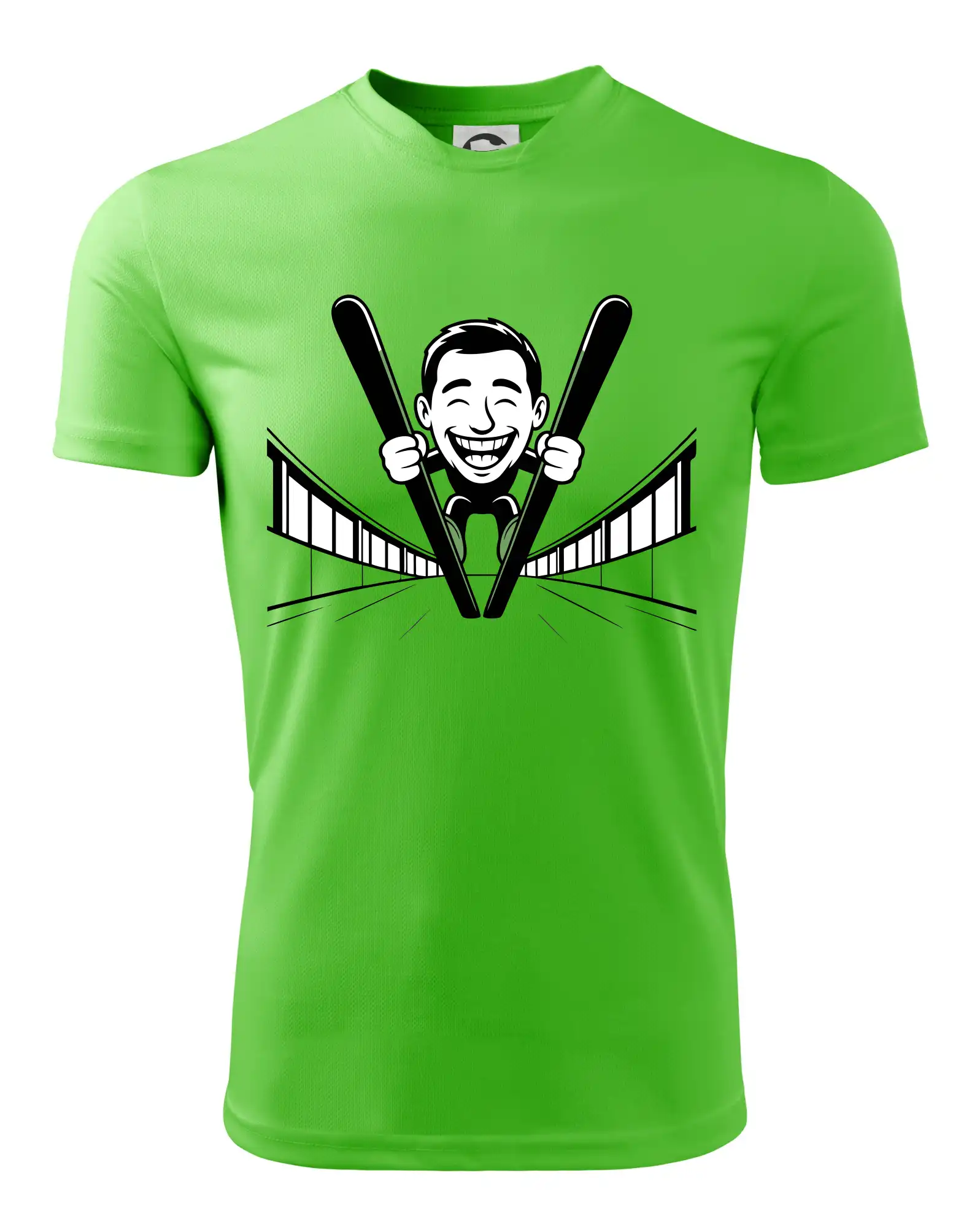 Vysmátý kreslený skokan