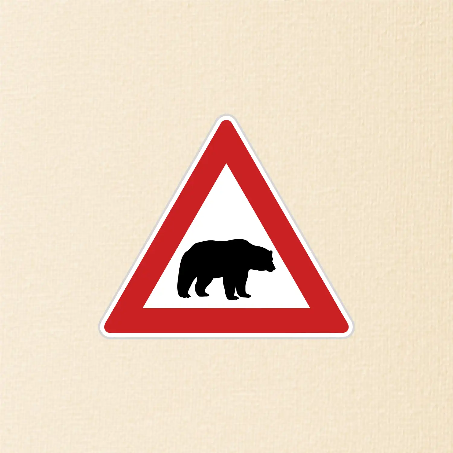 Dopravní značka - Pozor lední medvěd