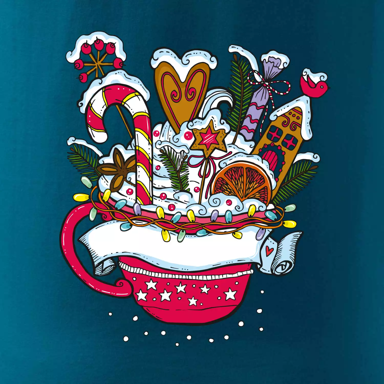 Vánoční Punč - hrneček (Pecka design)