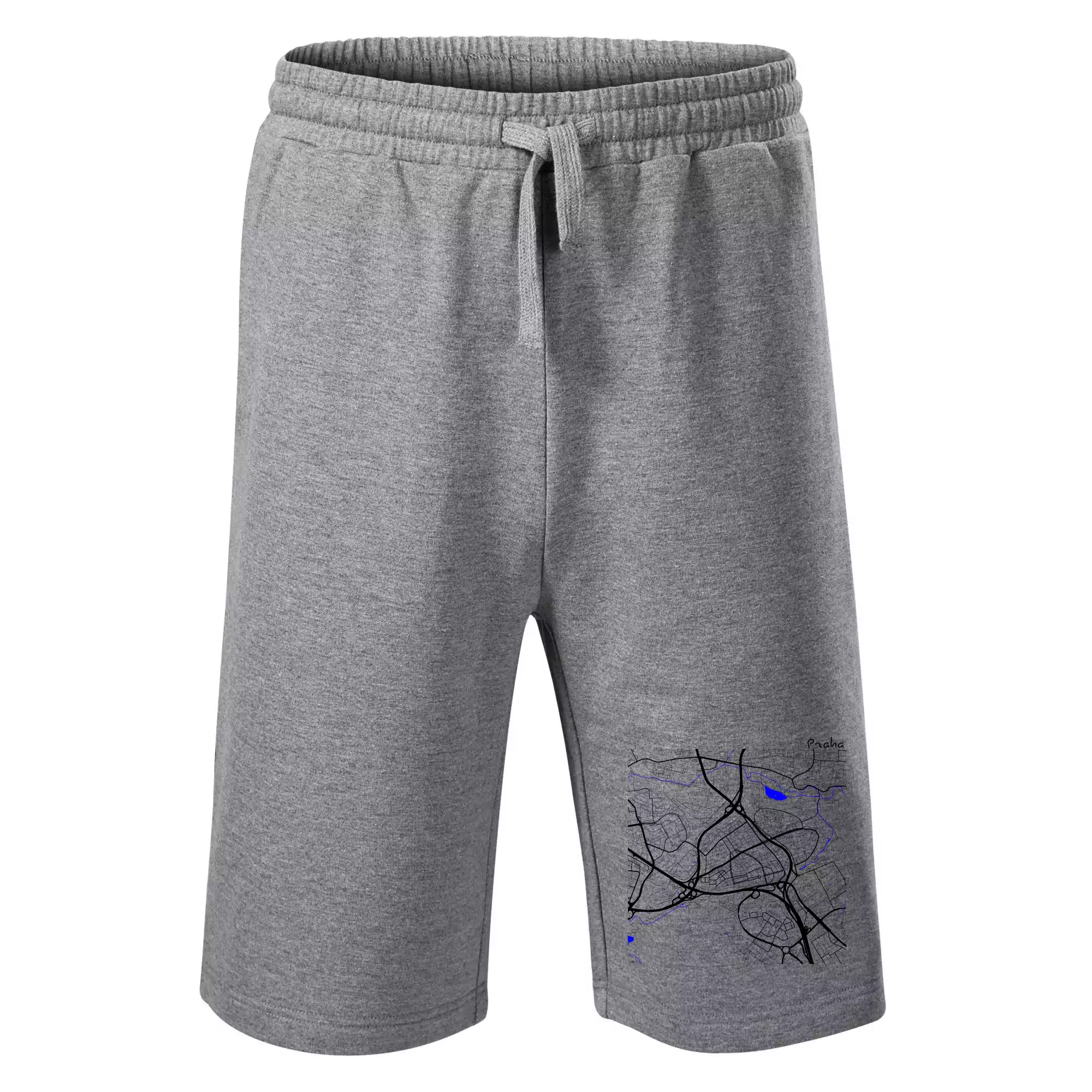 Praha - 14100 mapa s vodními toky