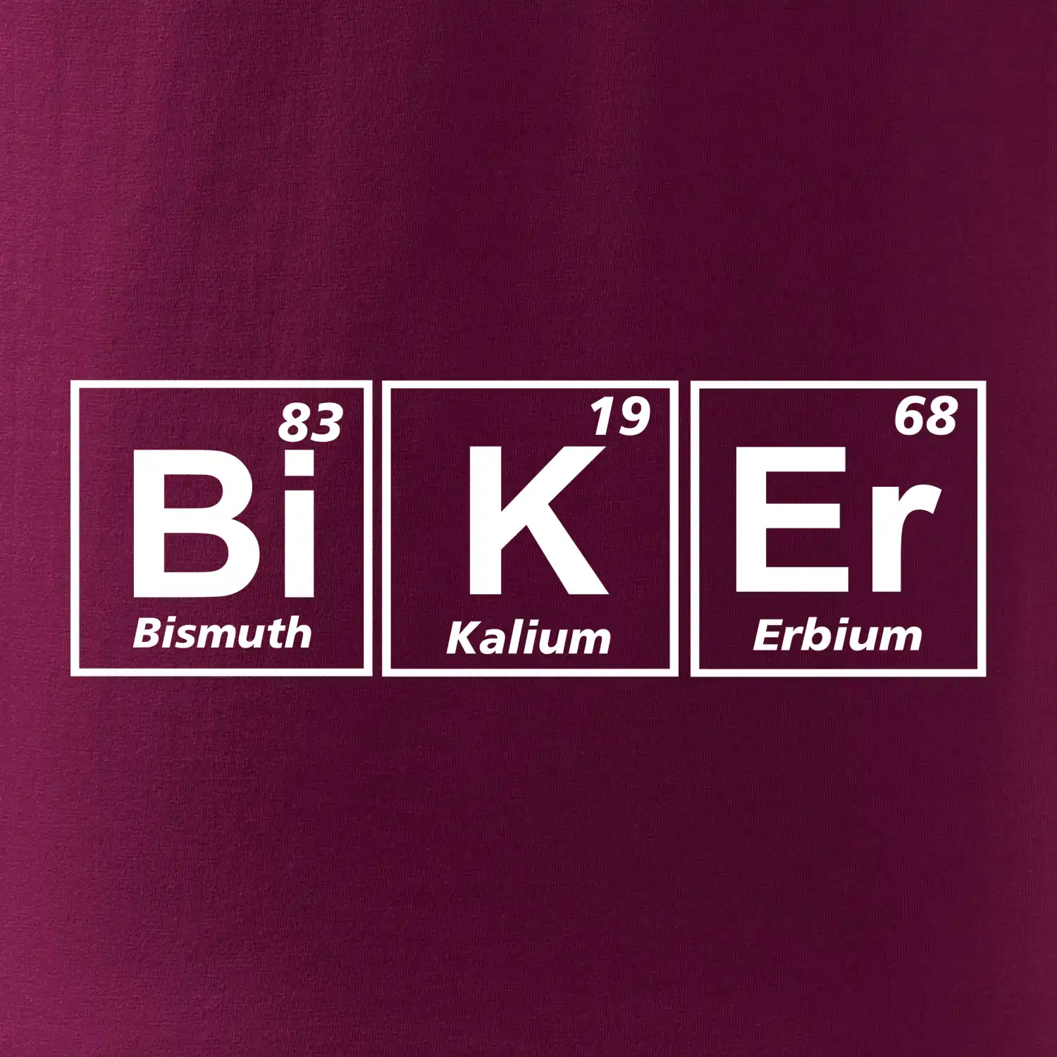 Biker  - Tabulka prvků