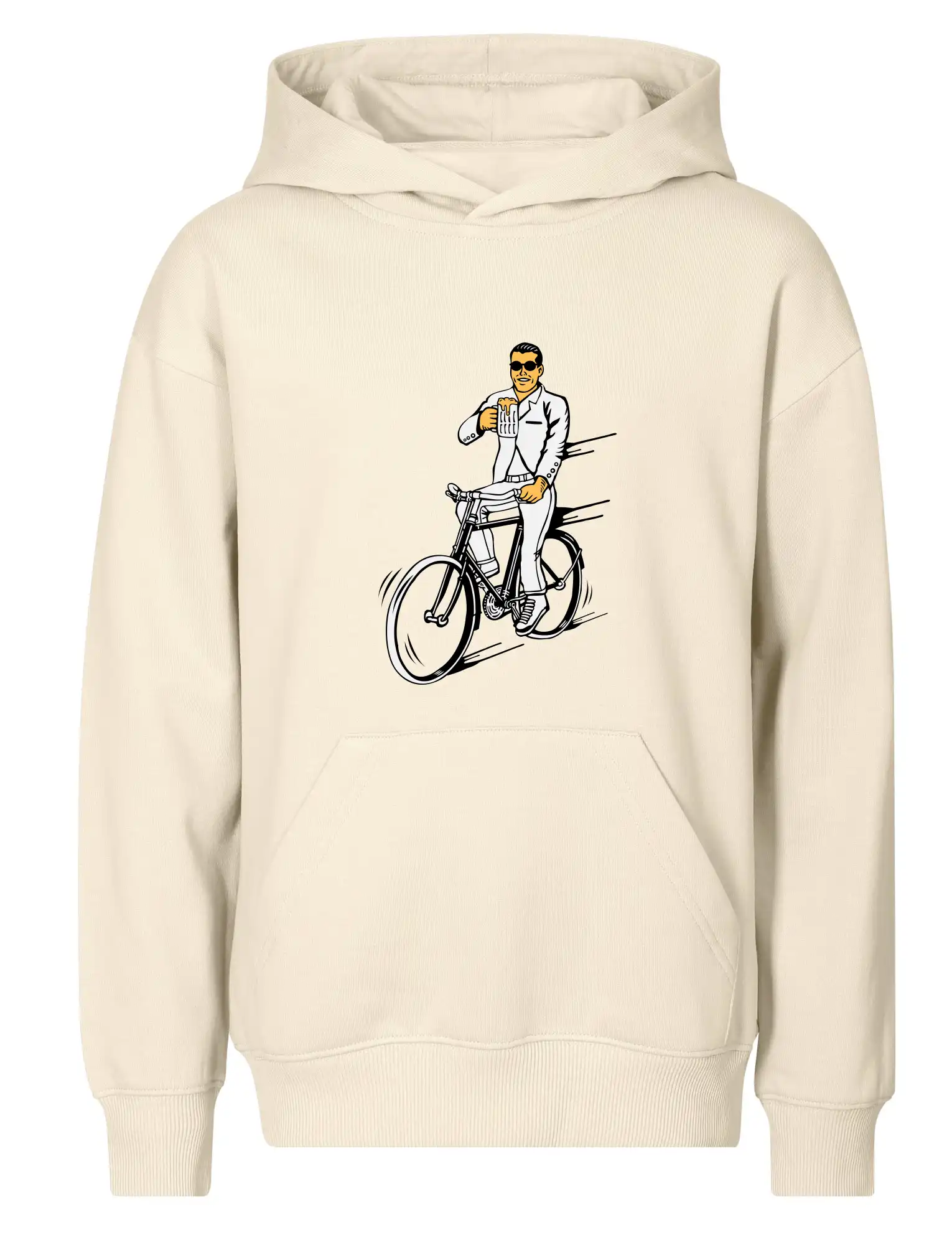 Gentleman na kole s pivem