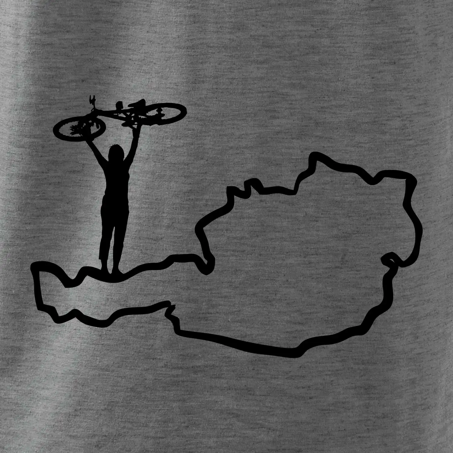 Cyklistka - Mapa Rakouska