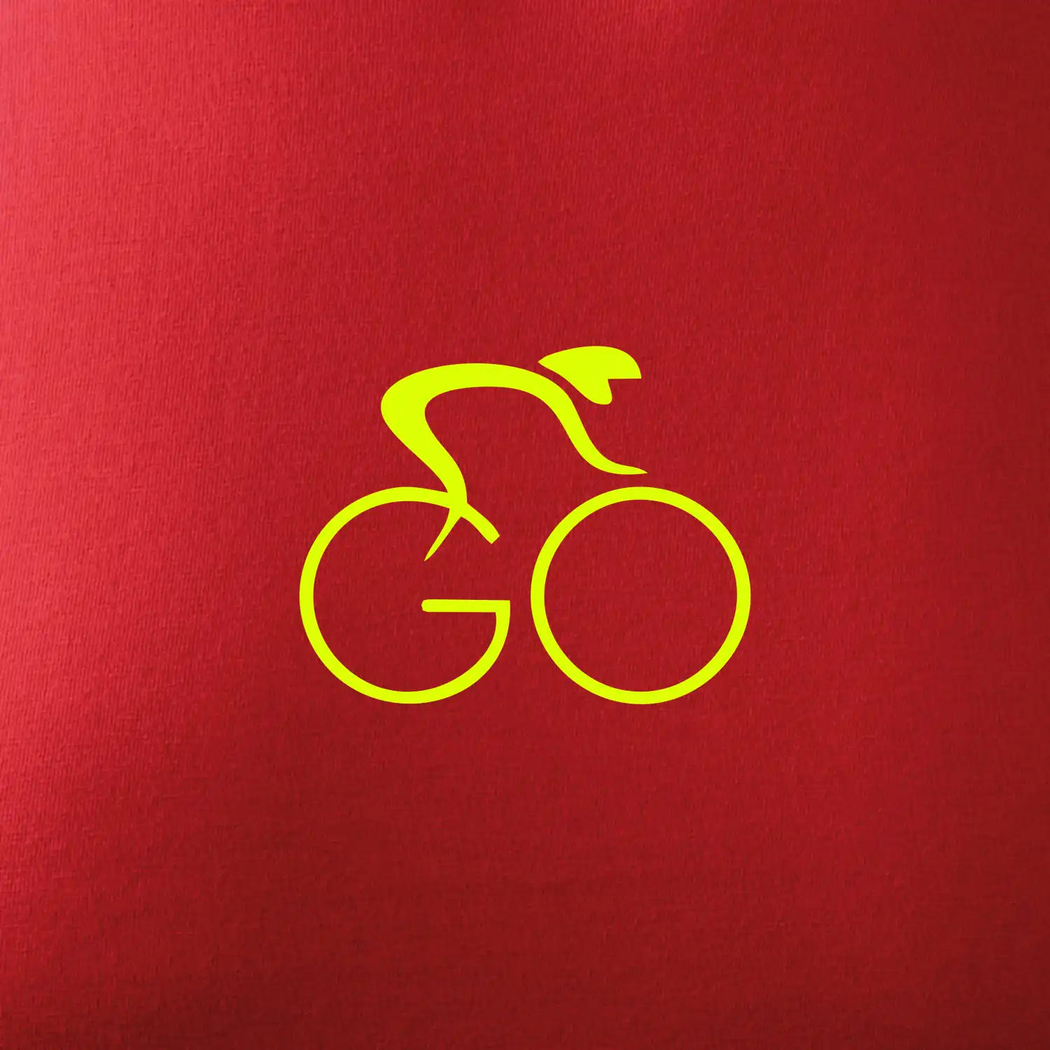 GO - Fluo cyklista malý