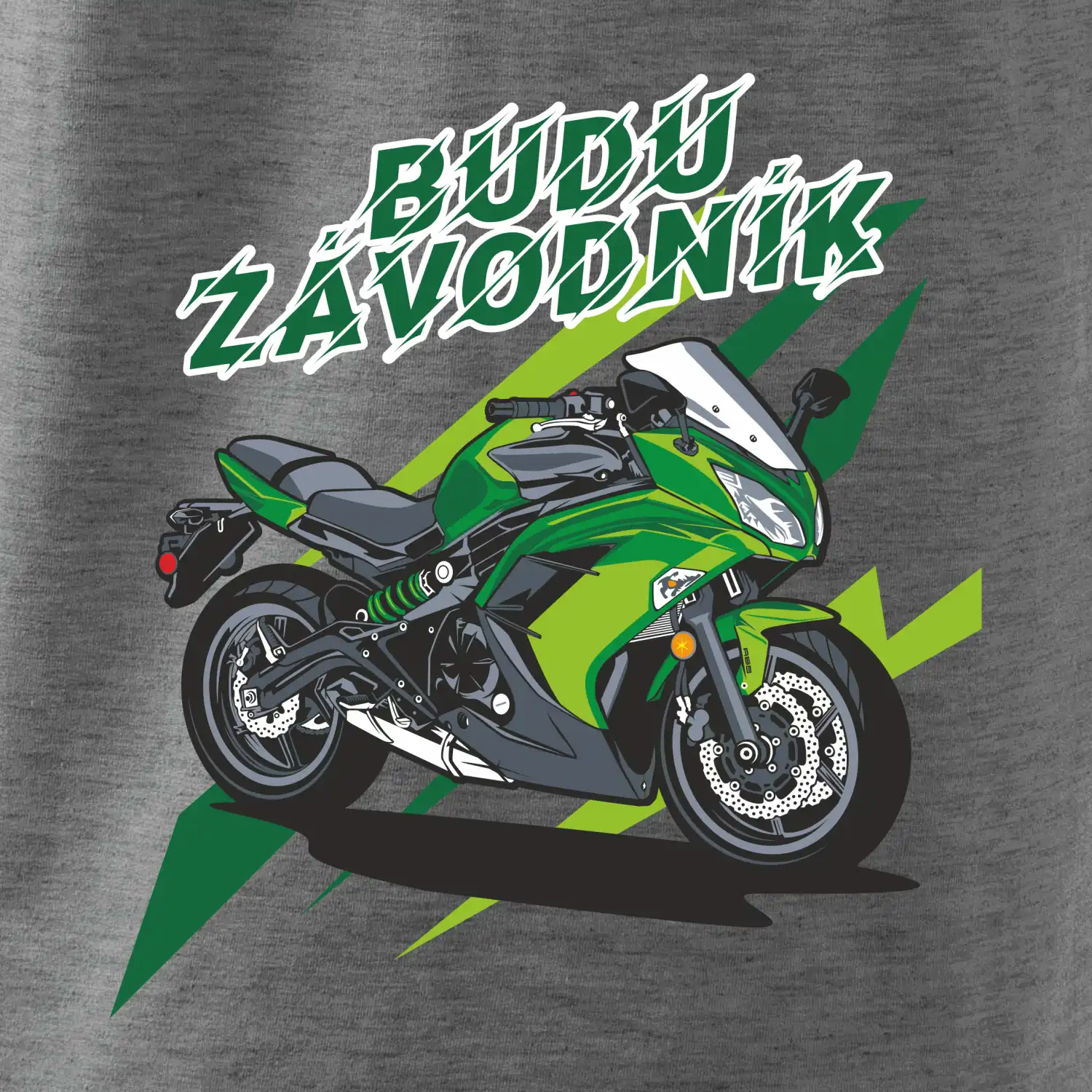 Budu závodník zelená silnice